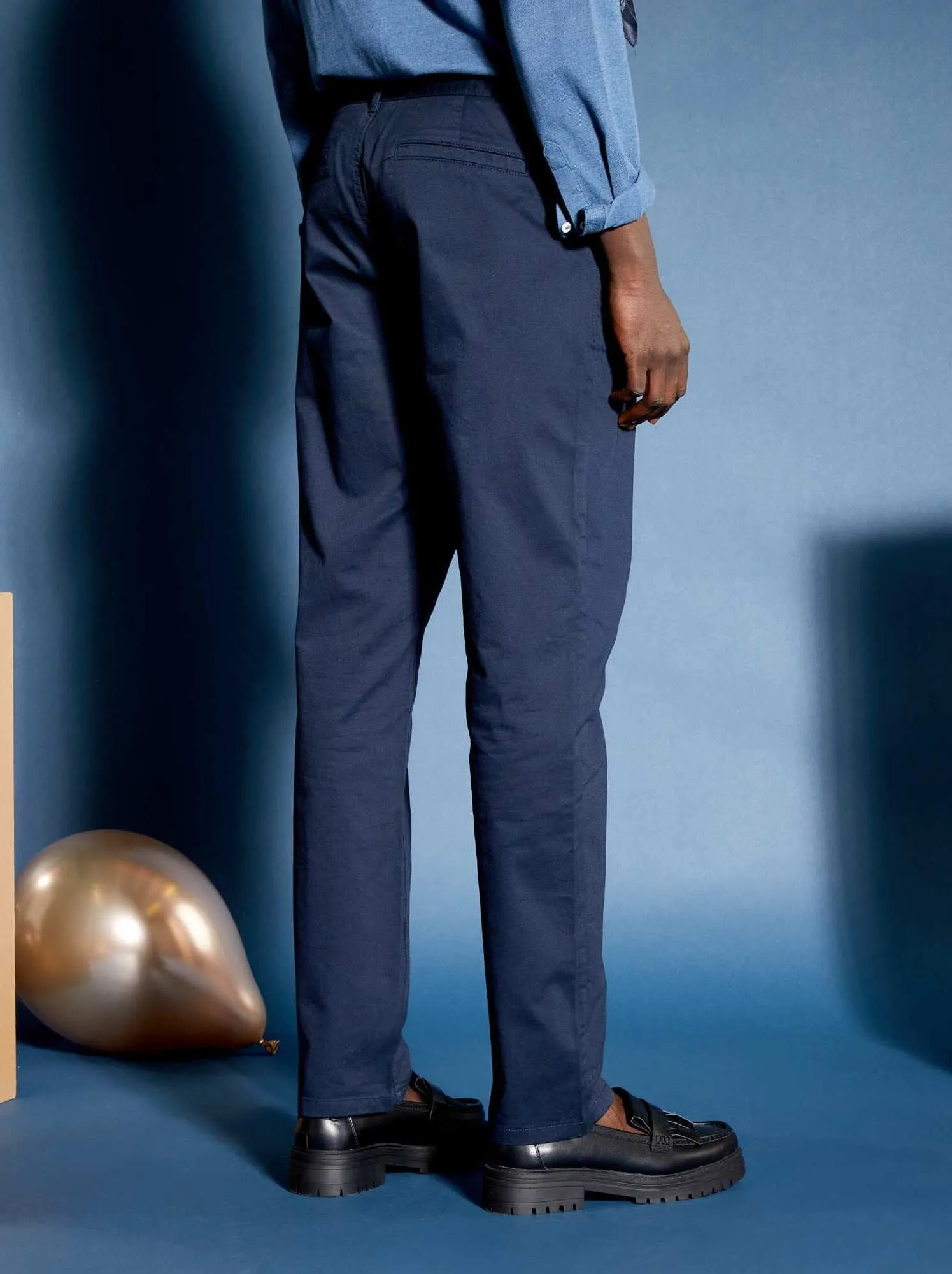 Pantaloni chino slim - blu