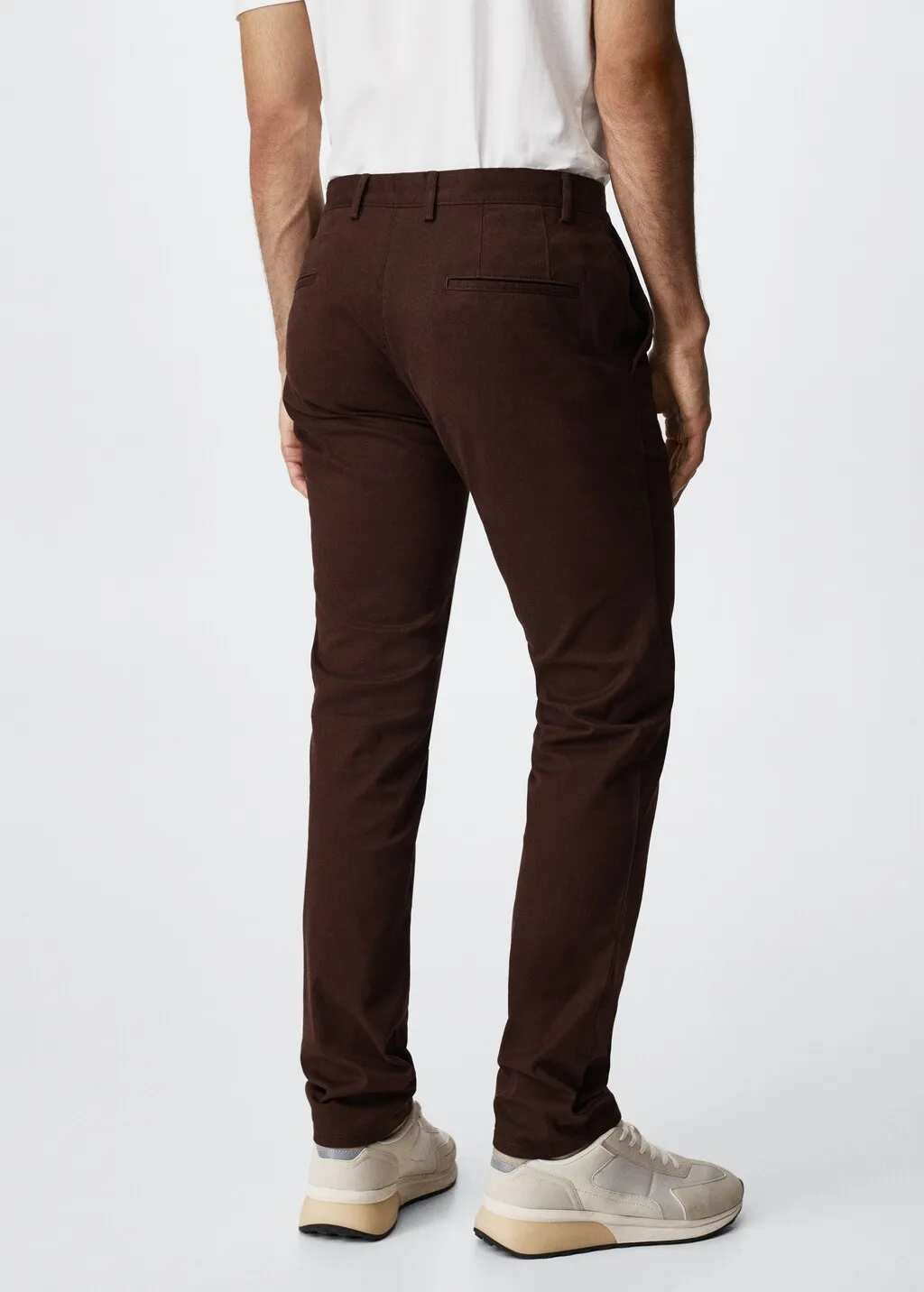 Pantaloni chino slim fit twill