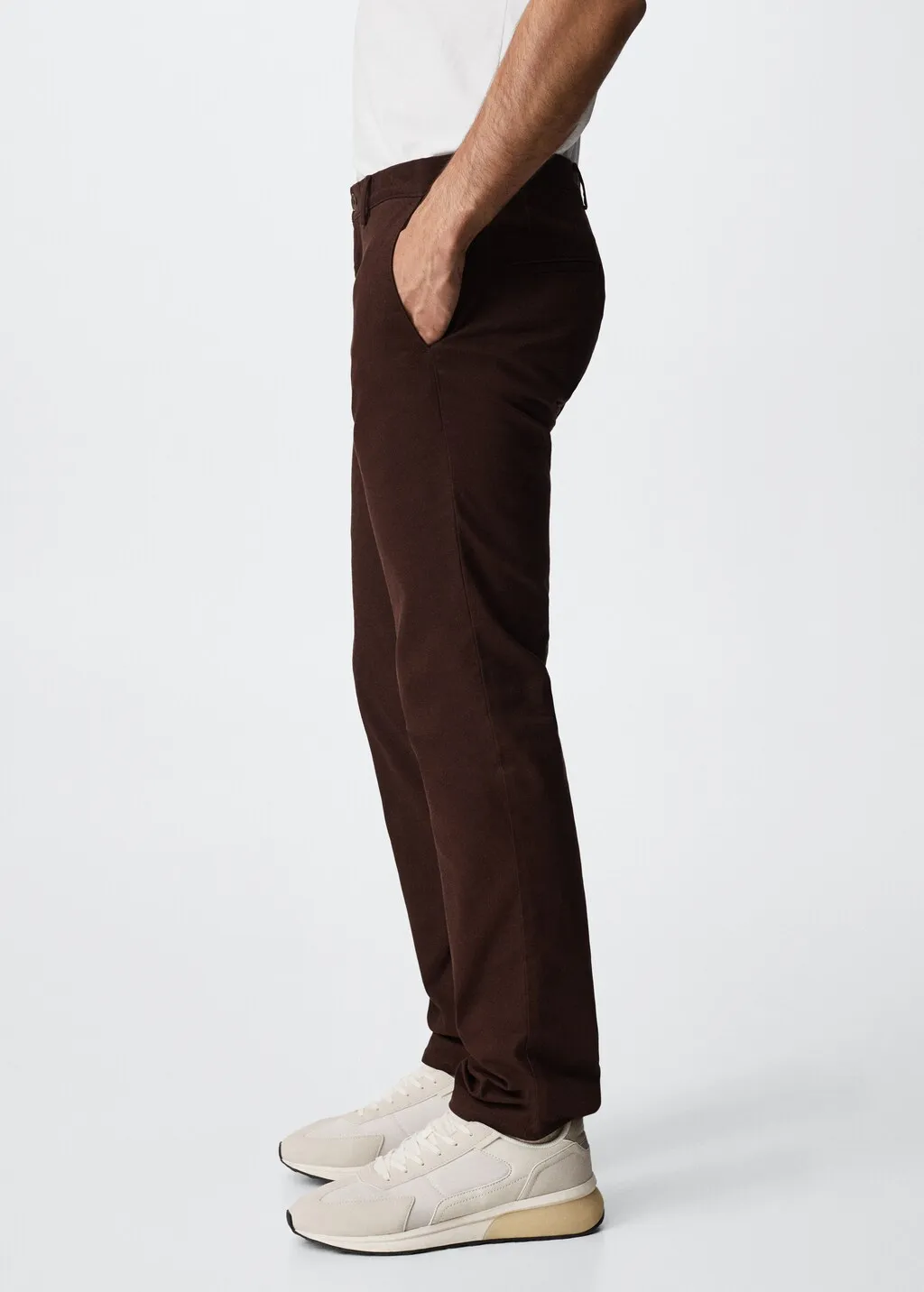 Pantaloni chino slim fit twill