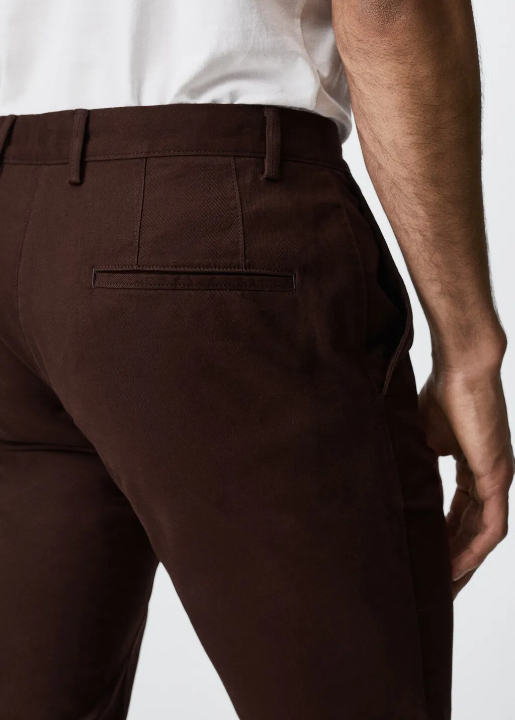 Pantaloni chino slim fit twill