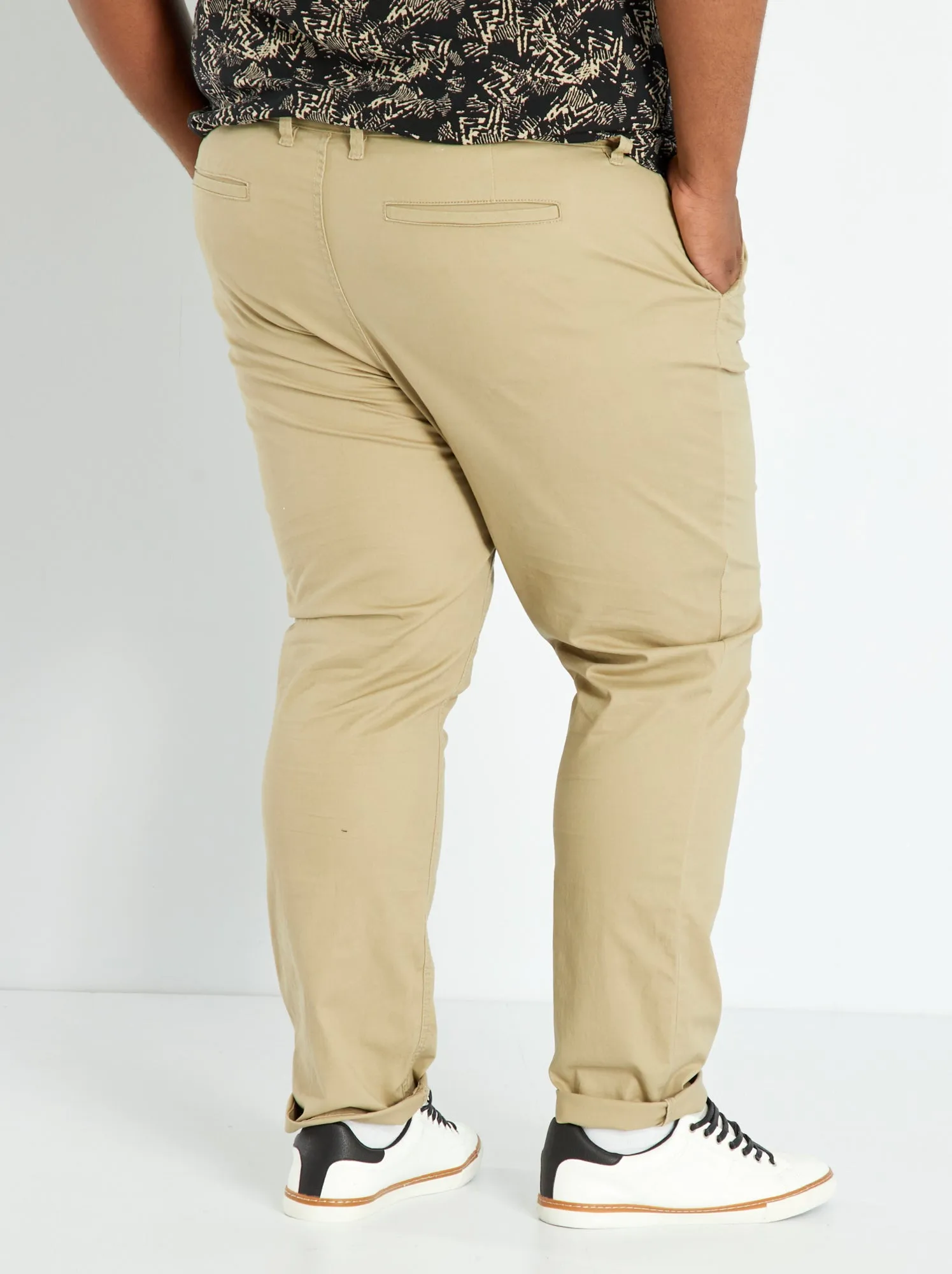 Pantaloni chino slim - L32 - beige melange
