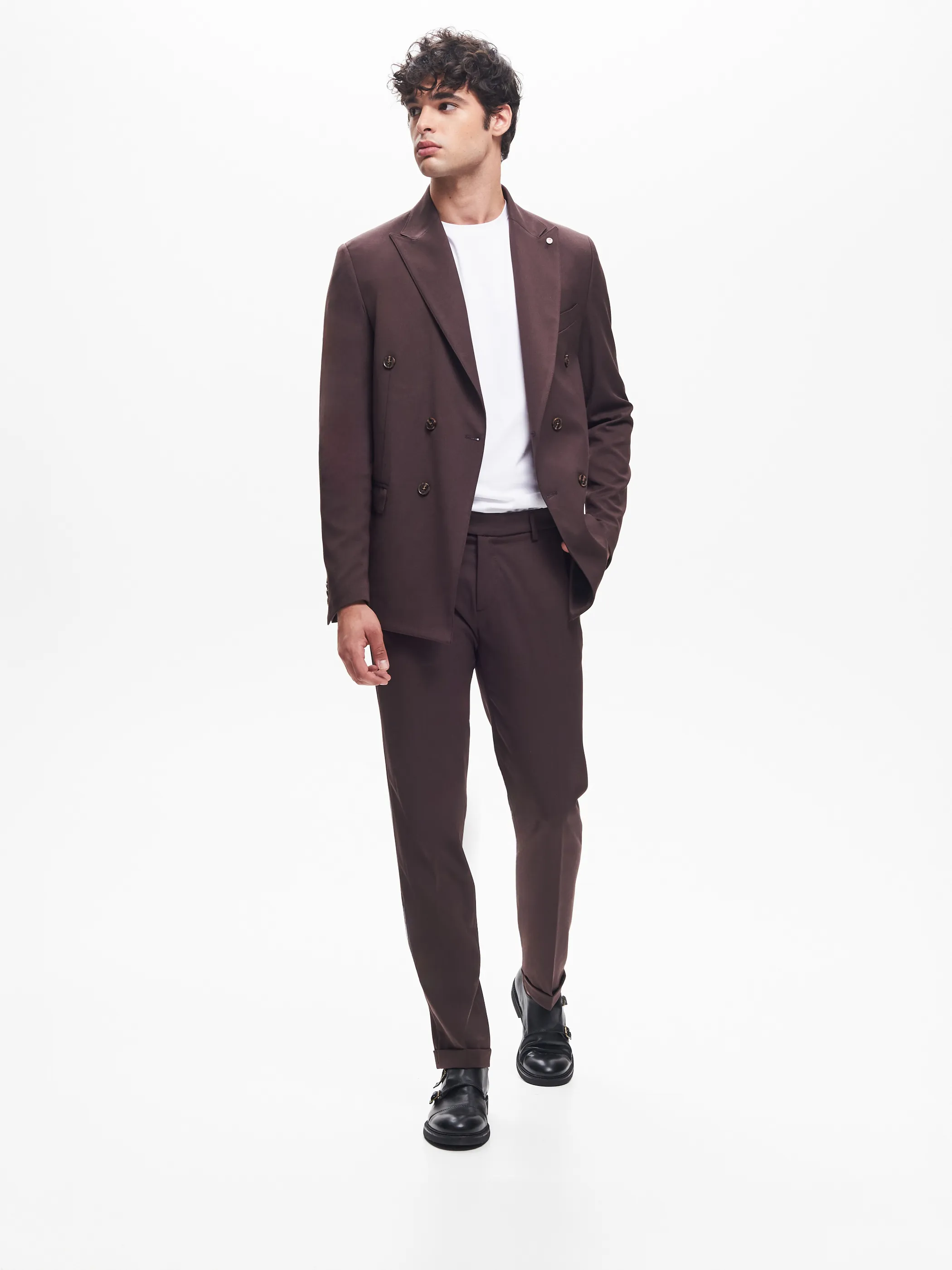      Pantaloni da abito Uomo Poliviscosa Moro  QB24     