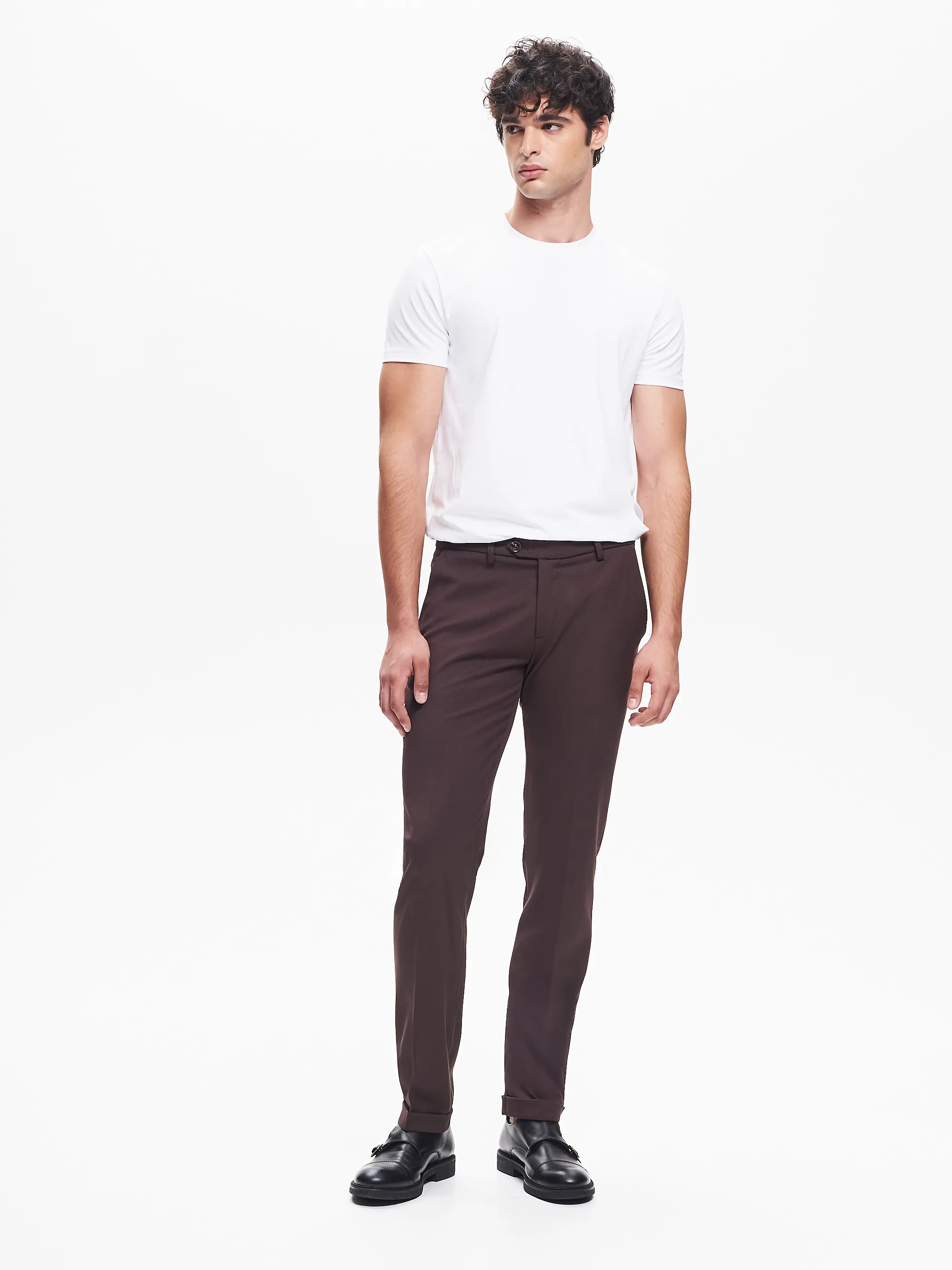      Pantaloni da abito Uomo Poliviscosa Moro  QB24     