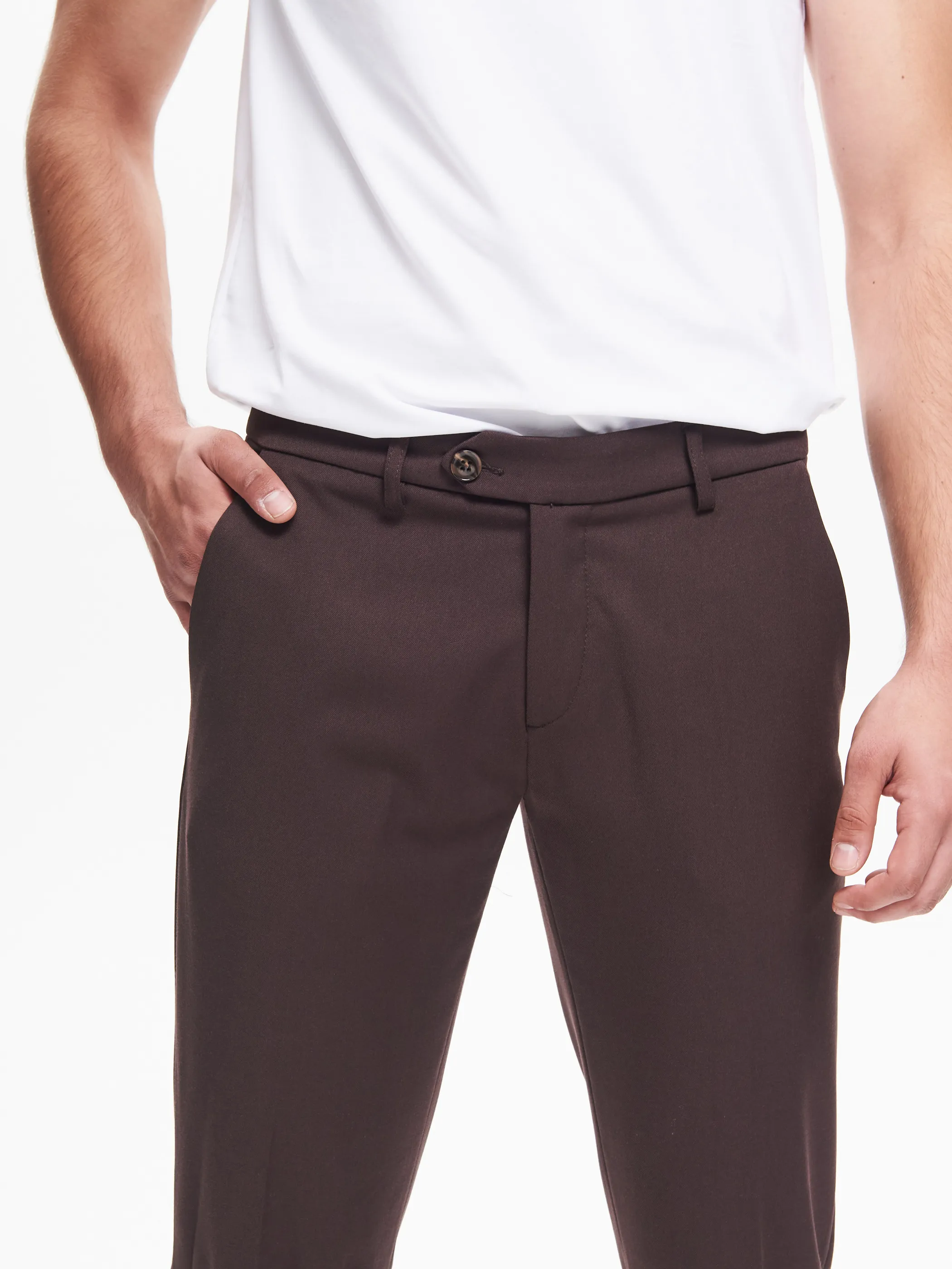      Pantaloni da abito Uomo Poliviscosa Moro  QB24     