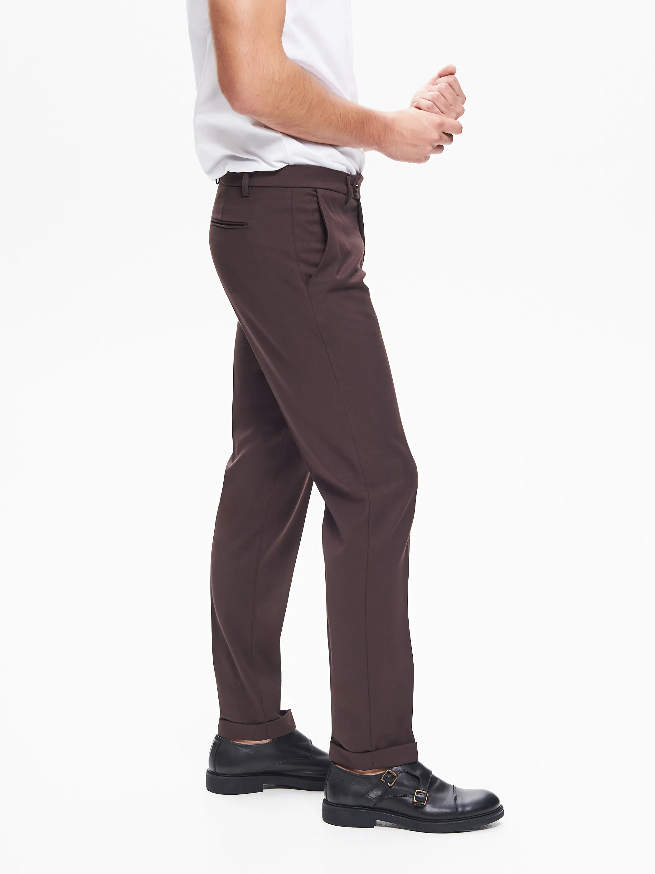      Pantaloni da abito Uomo Poliviscosa Moro  QB24     