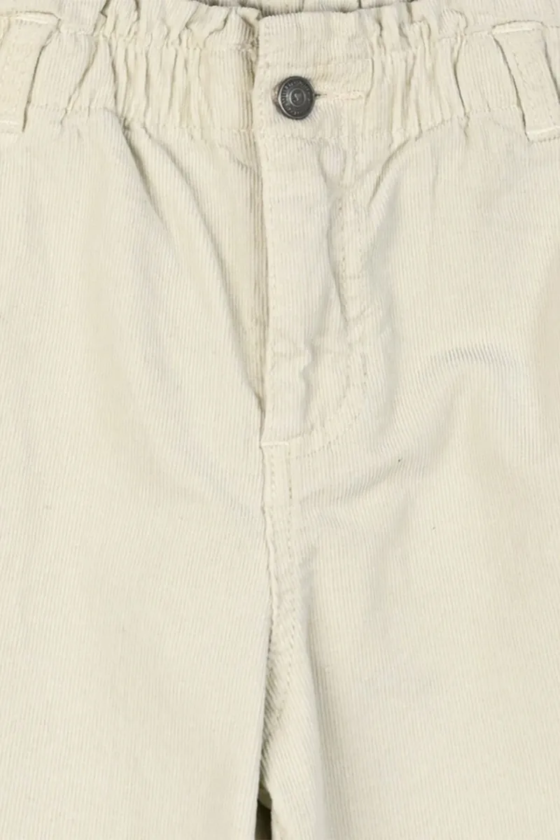PANTALONI PAPERBAG BEIGE BAMBINA