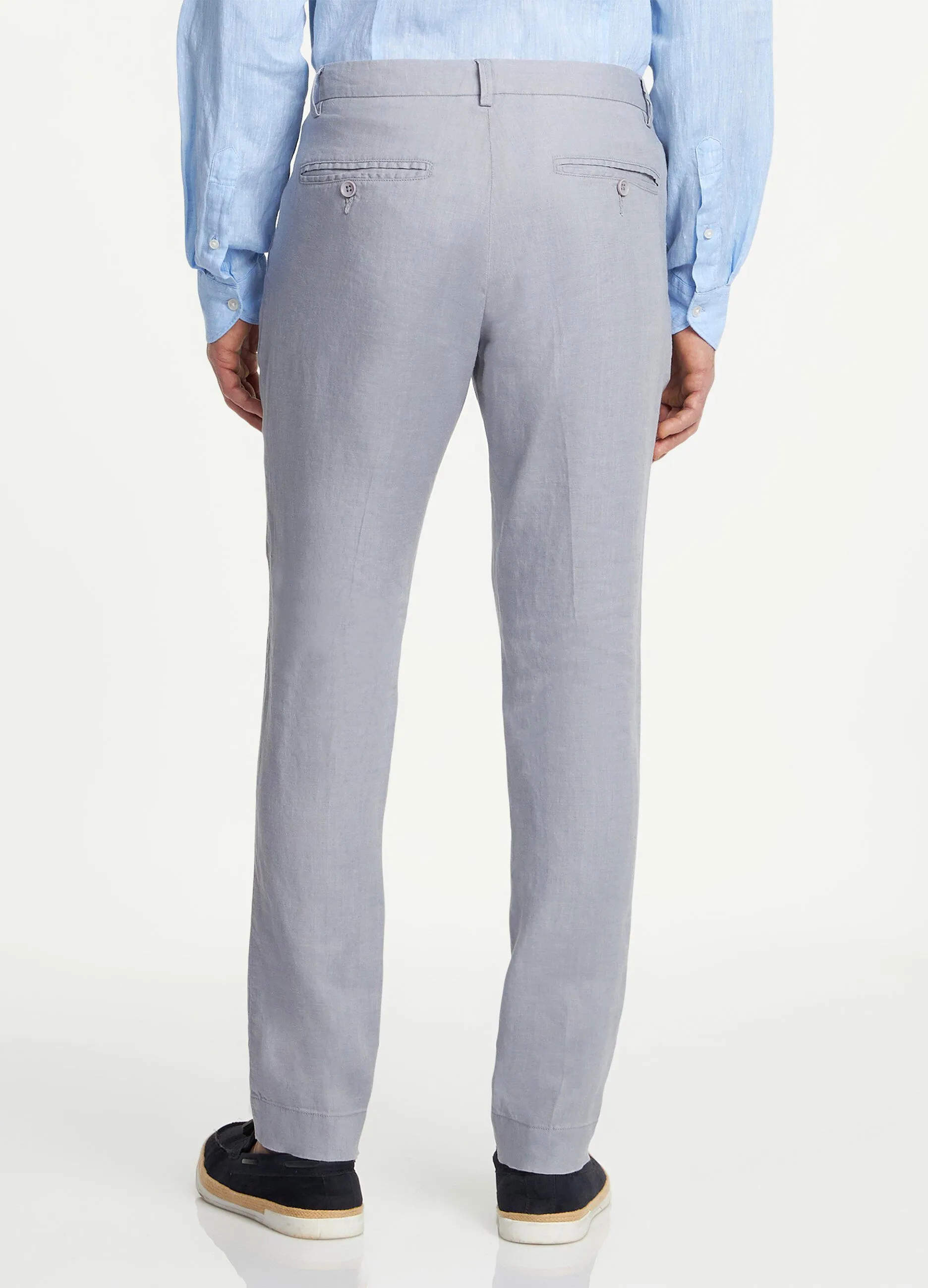 Pantaloni Rumford chino in puro lino