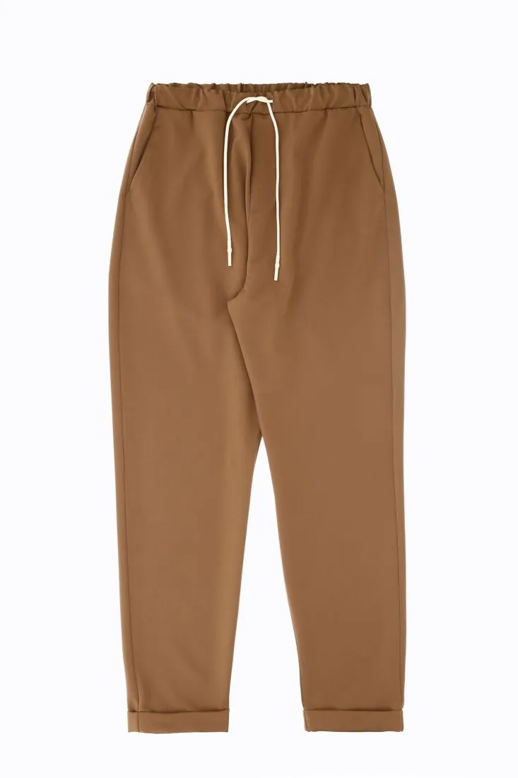 Pantaloni straight monocolour con coulisse
