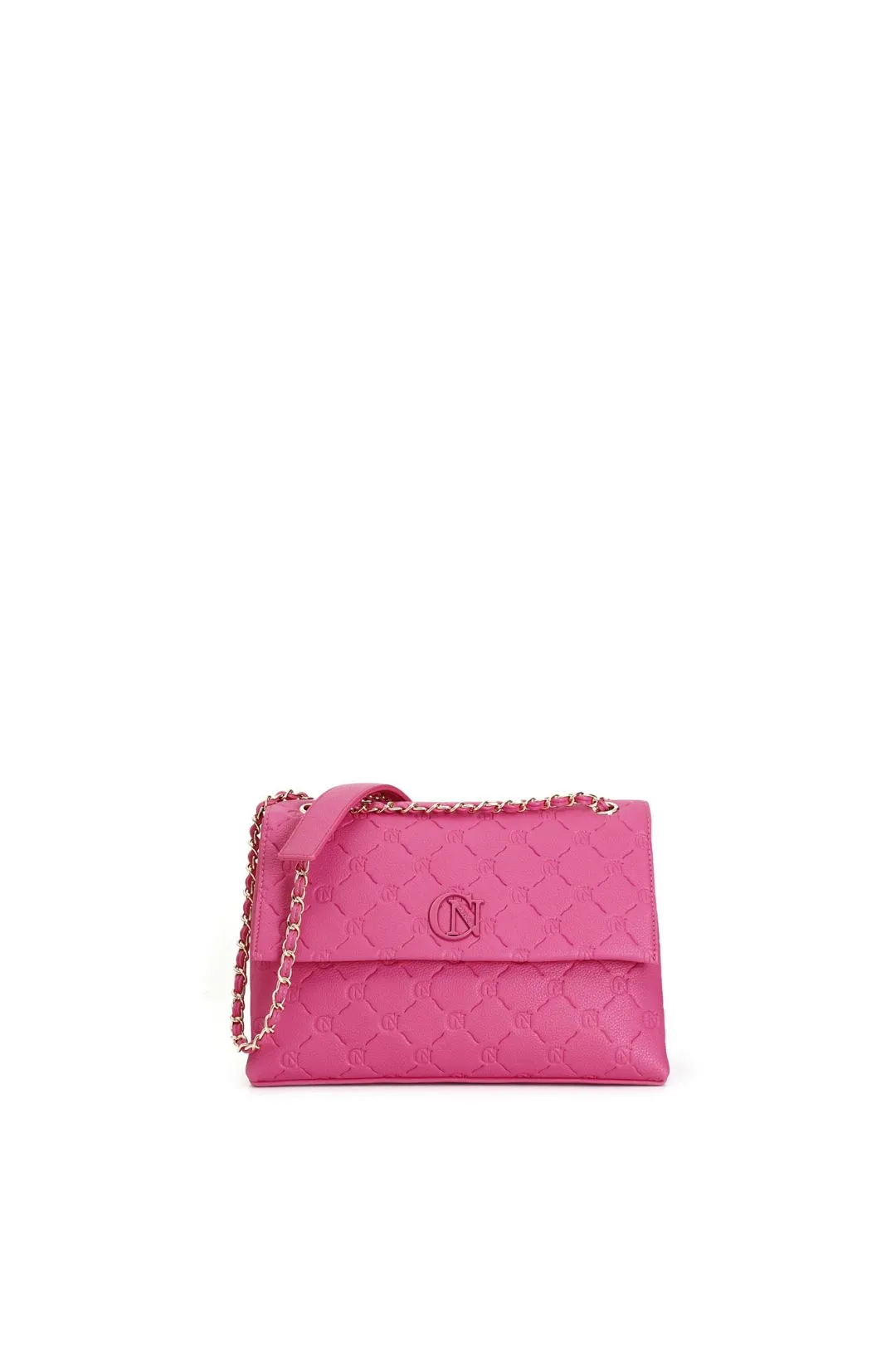 pattina con logo embossed all over fuxia