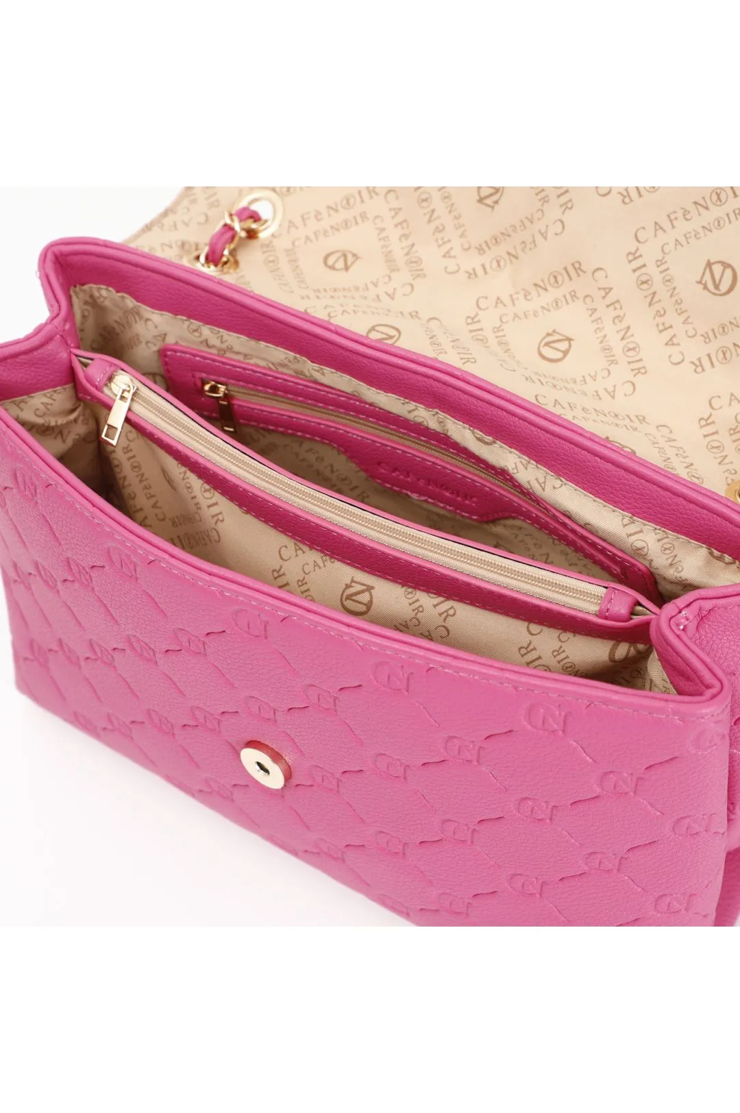 pattina con logo embossed all over fuxia