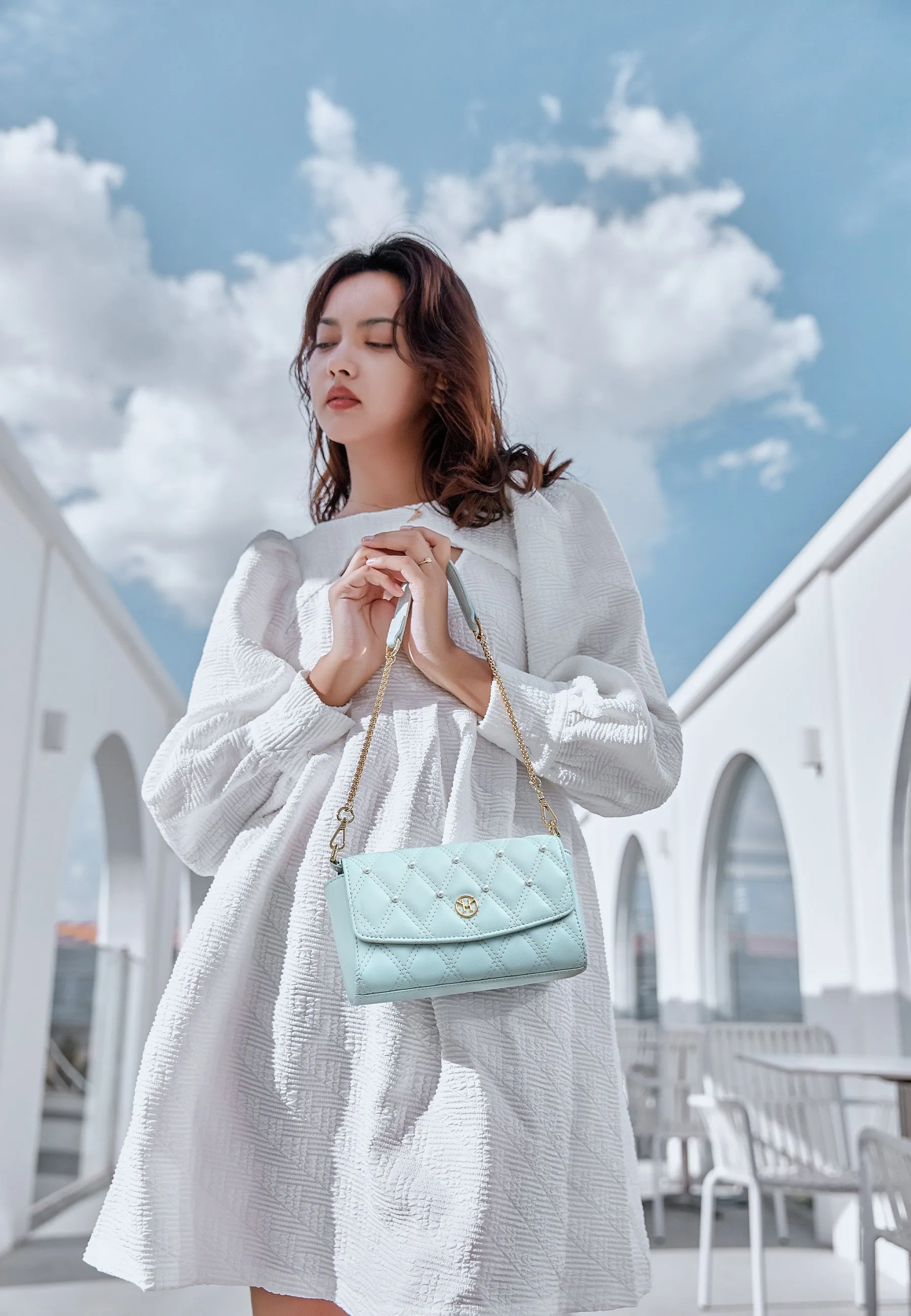 PEARL QUILTED - Borsa a tracolla
