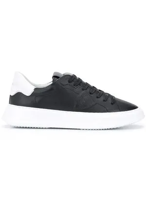 PHILIPPE MODEL Calzature,Sneakers Sneaker bassa Temple nero e bianco 