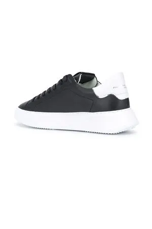PHILIPPE MODEL Calzature,Sneakers Sneaker bassa Temple nero e bianco 