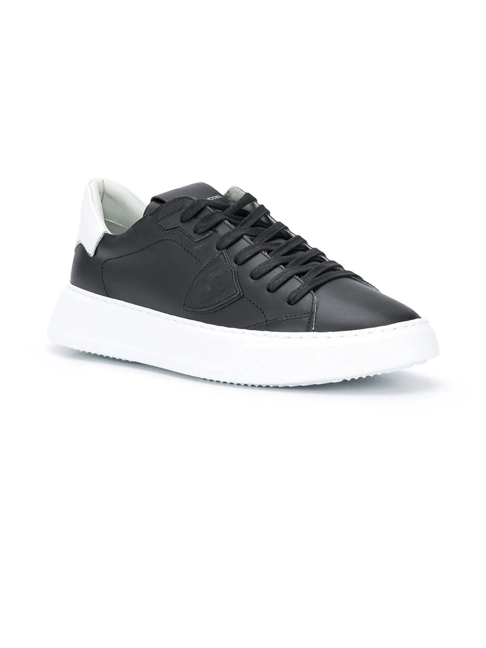 PHILIPPE MODEL Calzature,Sneakers Sneaker bassa Temple nero e bianco 