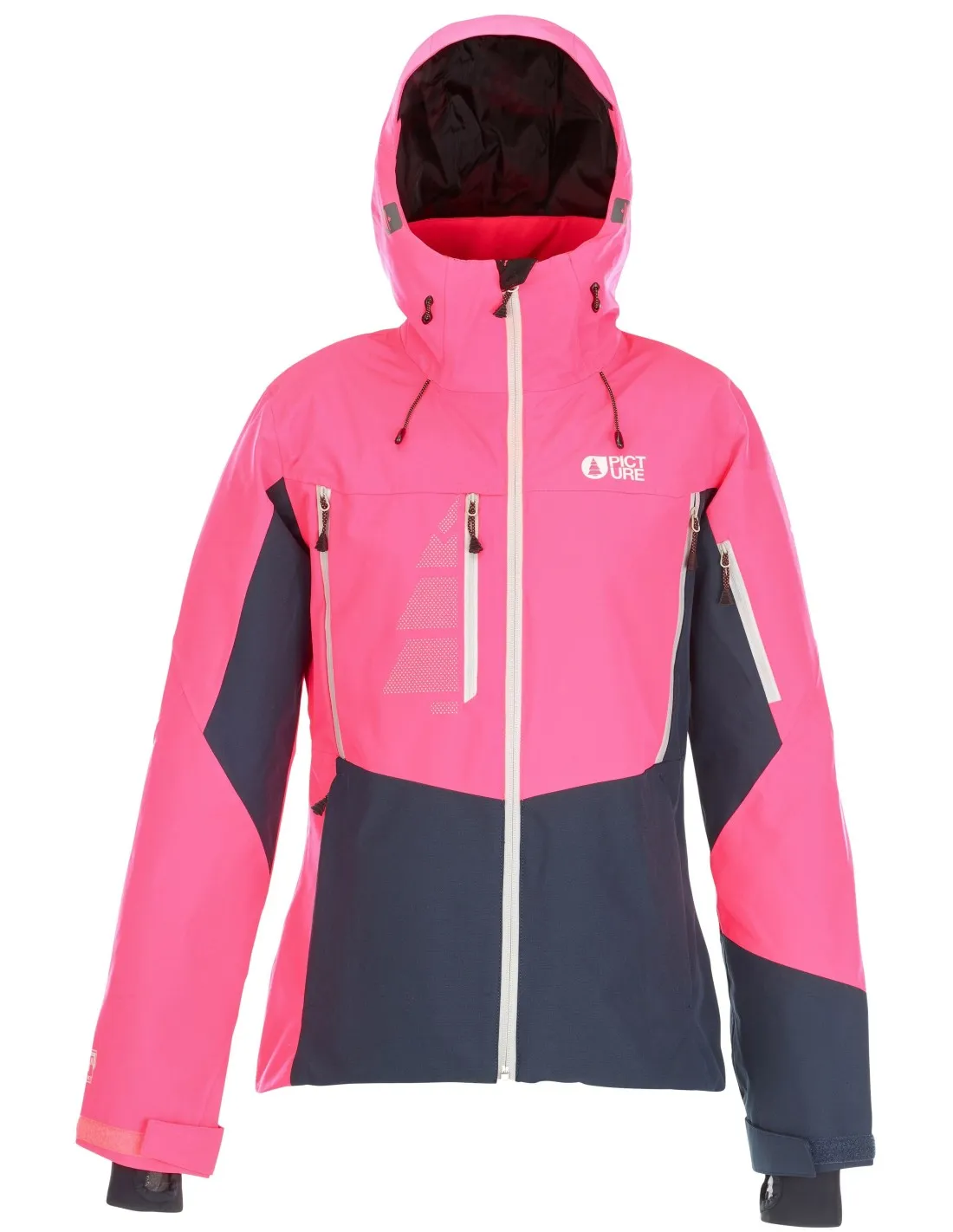 Picture Organic giacca da sci organica visto rosa / blu scuro