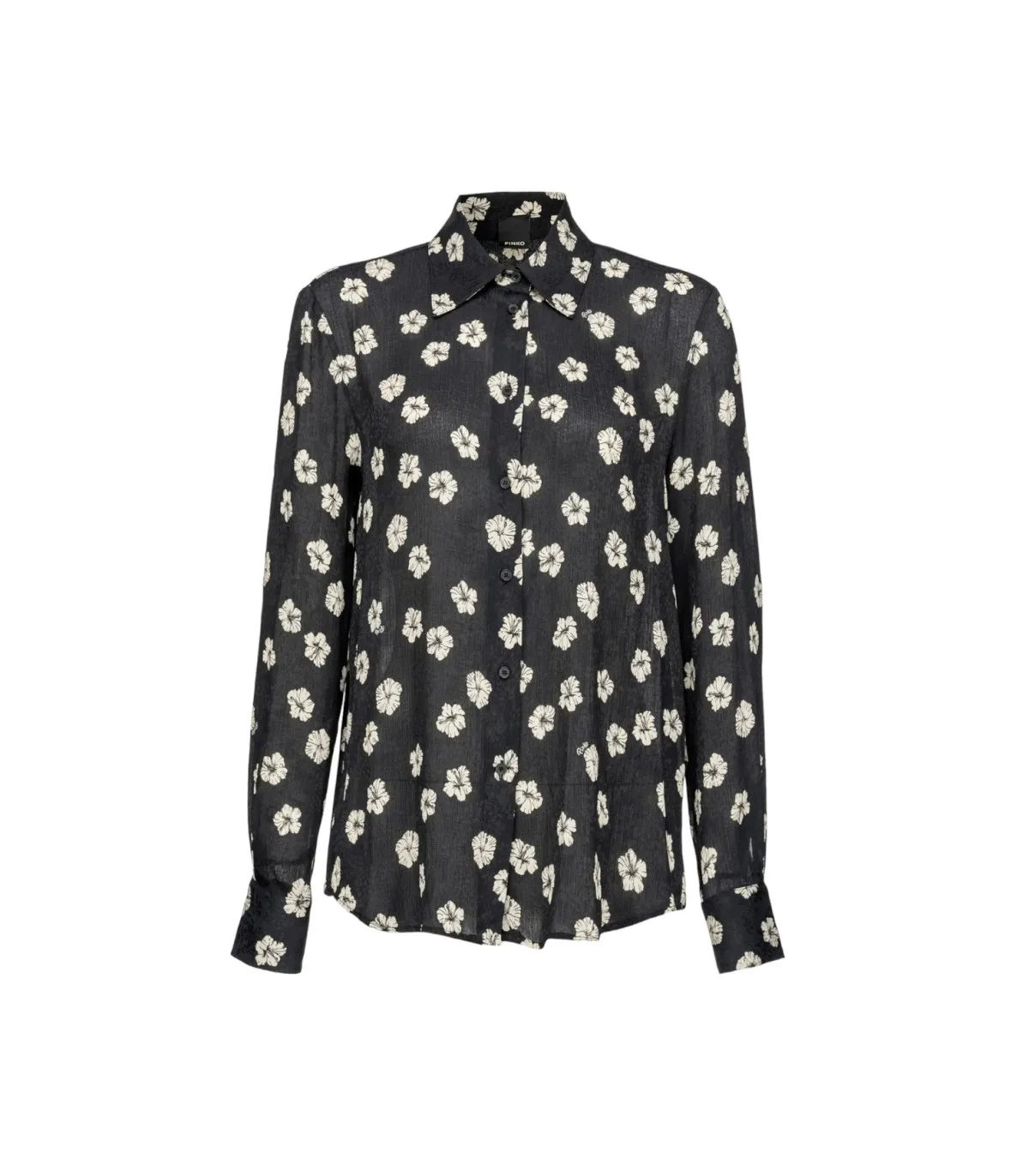 Pinko Donna Camicia Manica lunga  Smorzare Jaquard Stampa