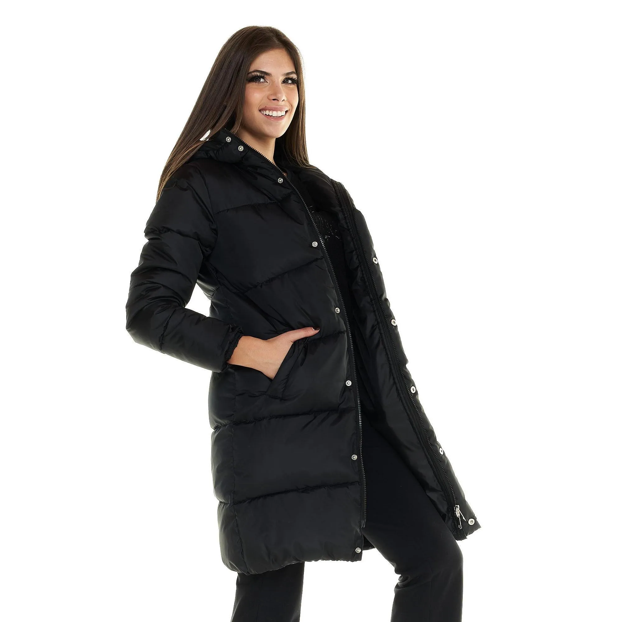 Piumino con cappuccio Leone donna Blackout