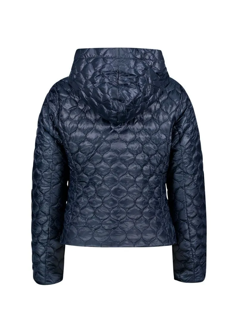 Piumino donna in nylon con cappuccio