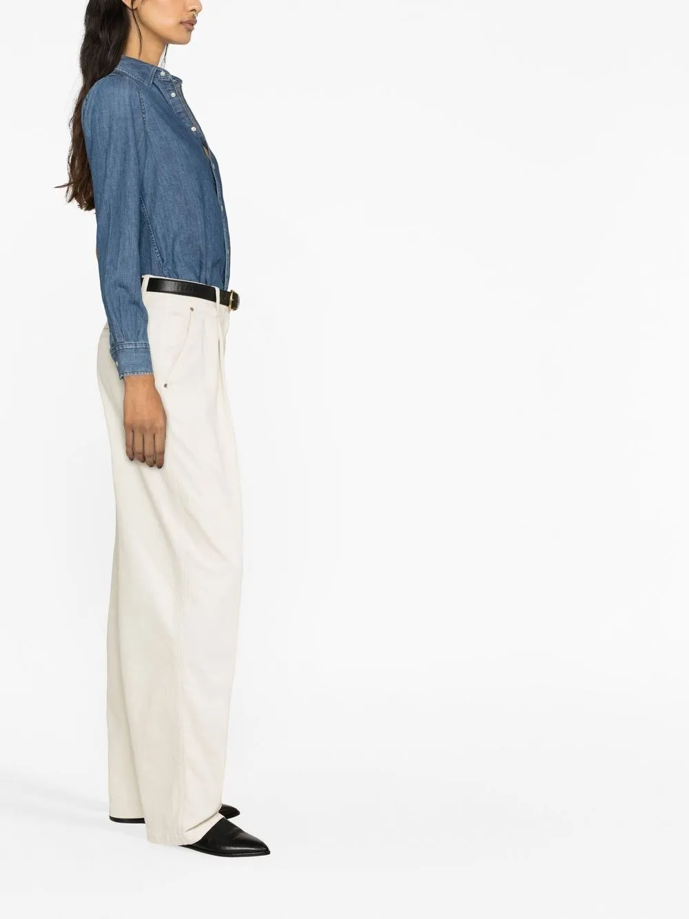Polo Ralph Lauren-Camicia denim con ricamo