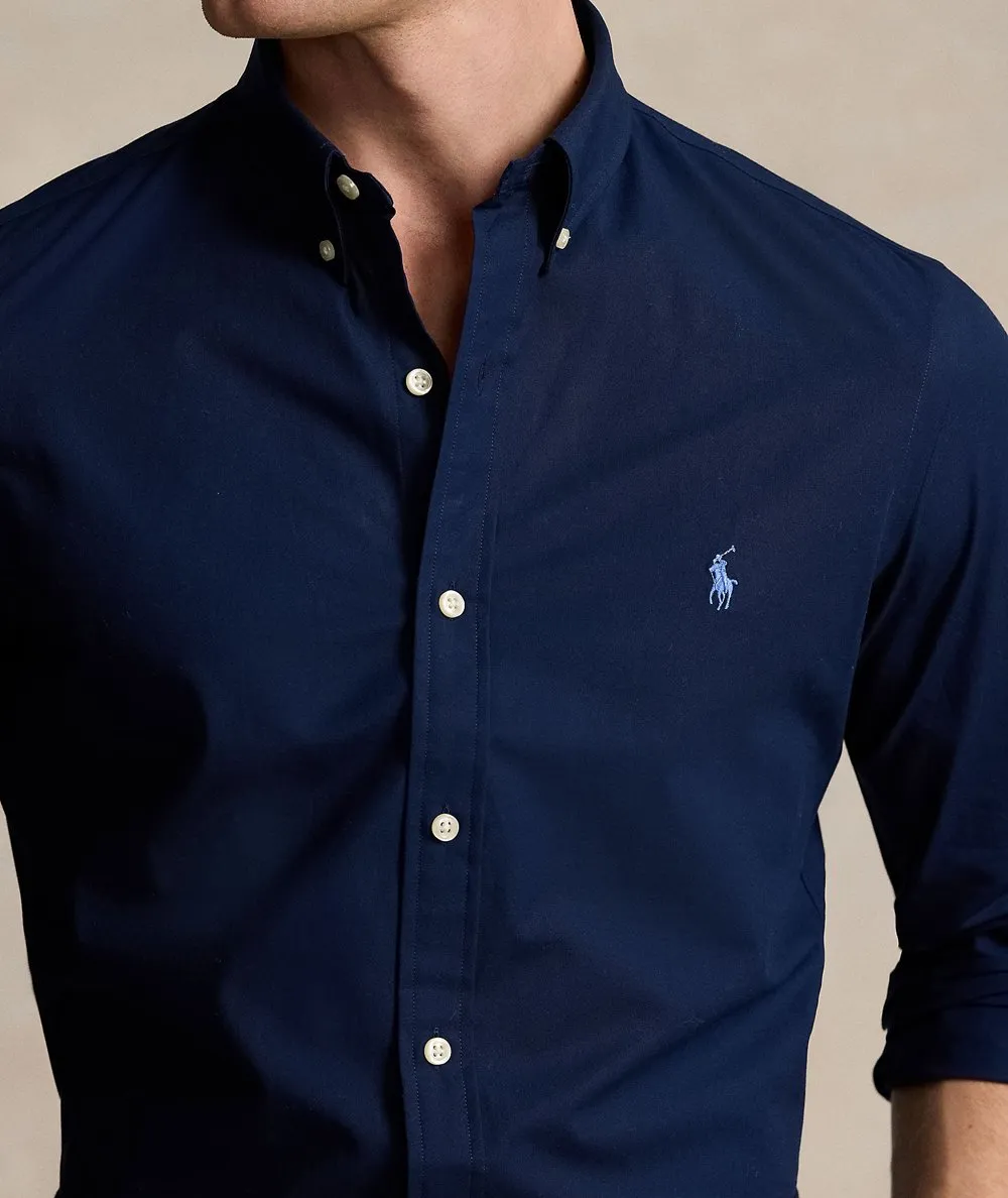 POLO RALPH LAUREN UOMO--Camicia Slim Fit in popeline stretch