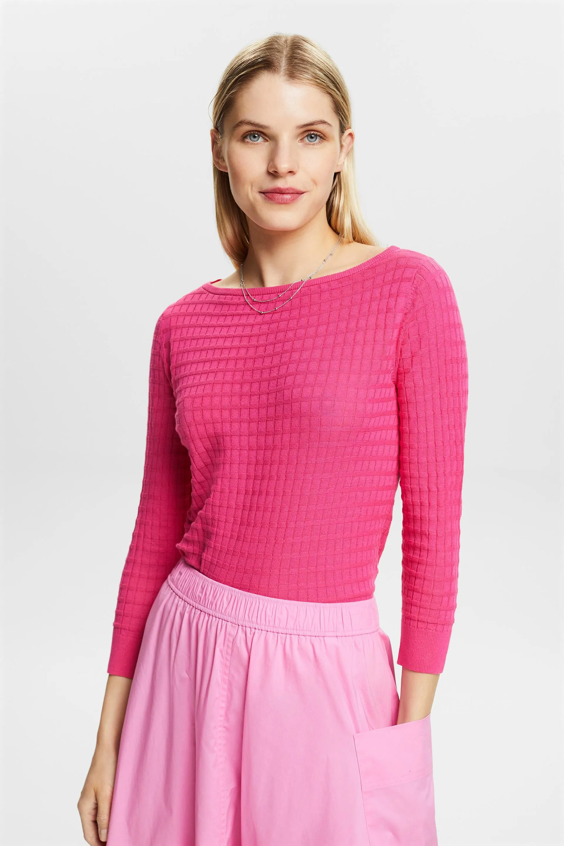 Pullover a maglia strutturata