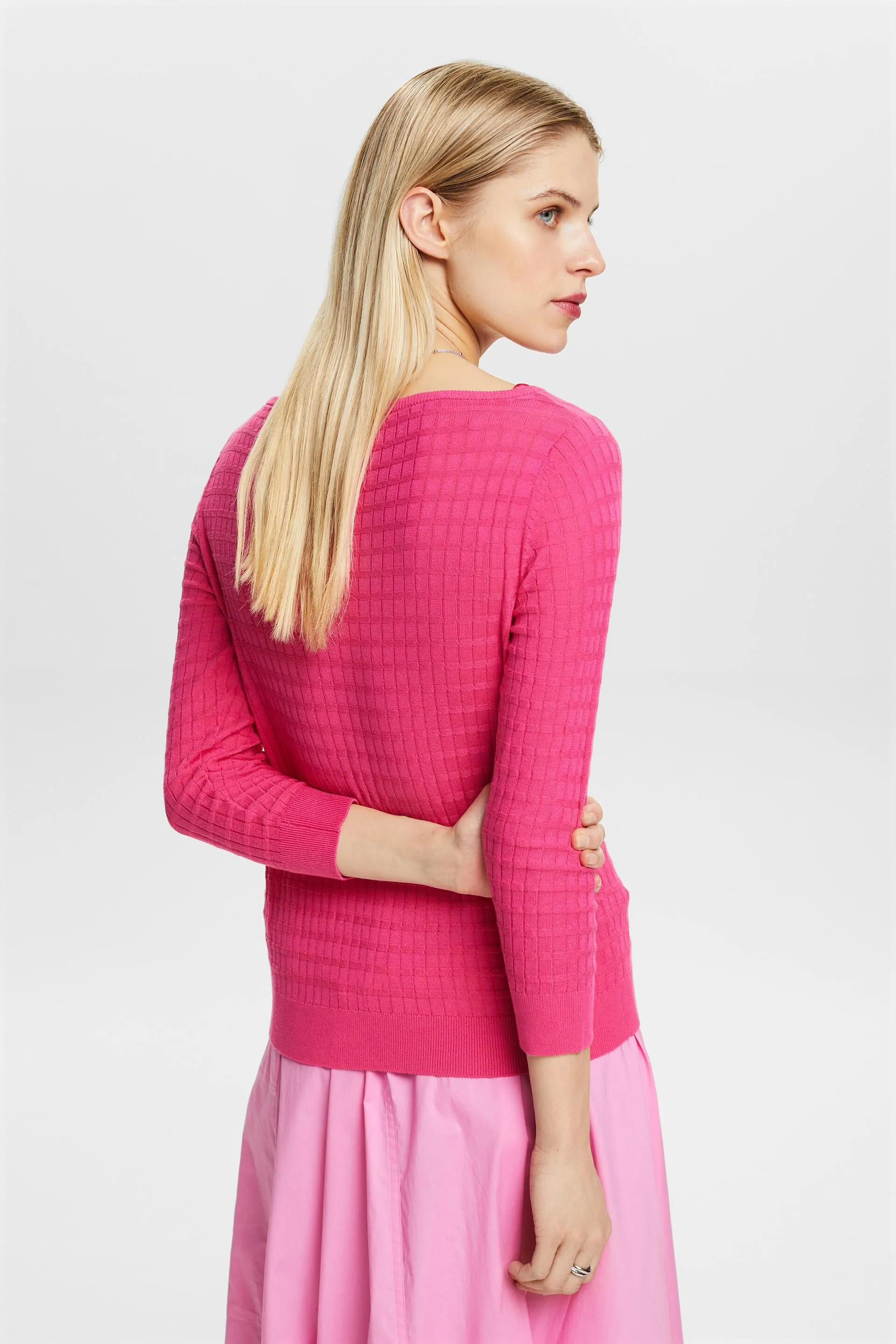 Pullover a maglia strutturata