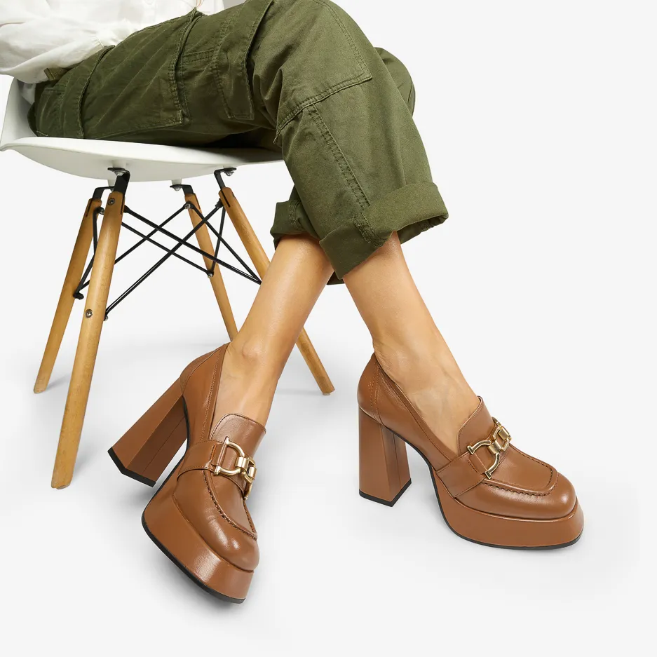 Pumps Cuoio Plateau