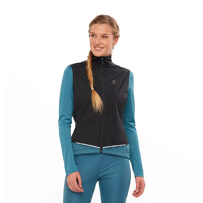 Salomon Gilet Trail Running Light Nero Blu Donna