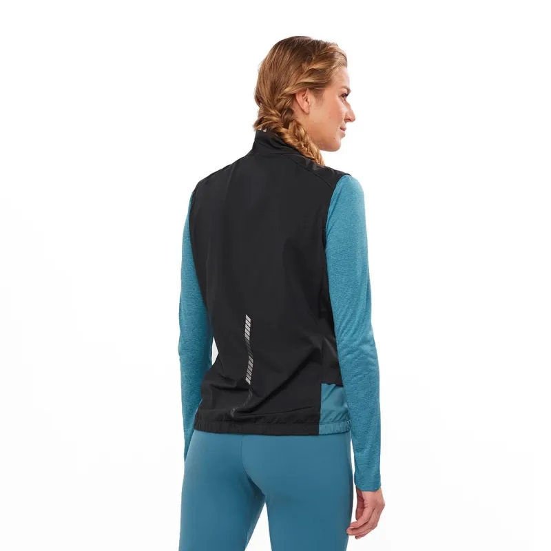 Salomon Gilet Trail Running Light Nero Blu Donna