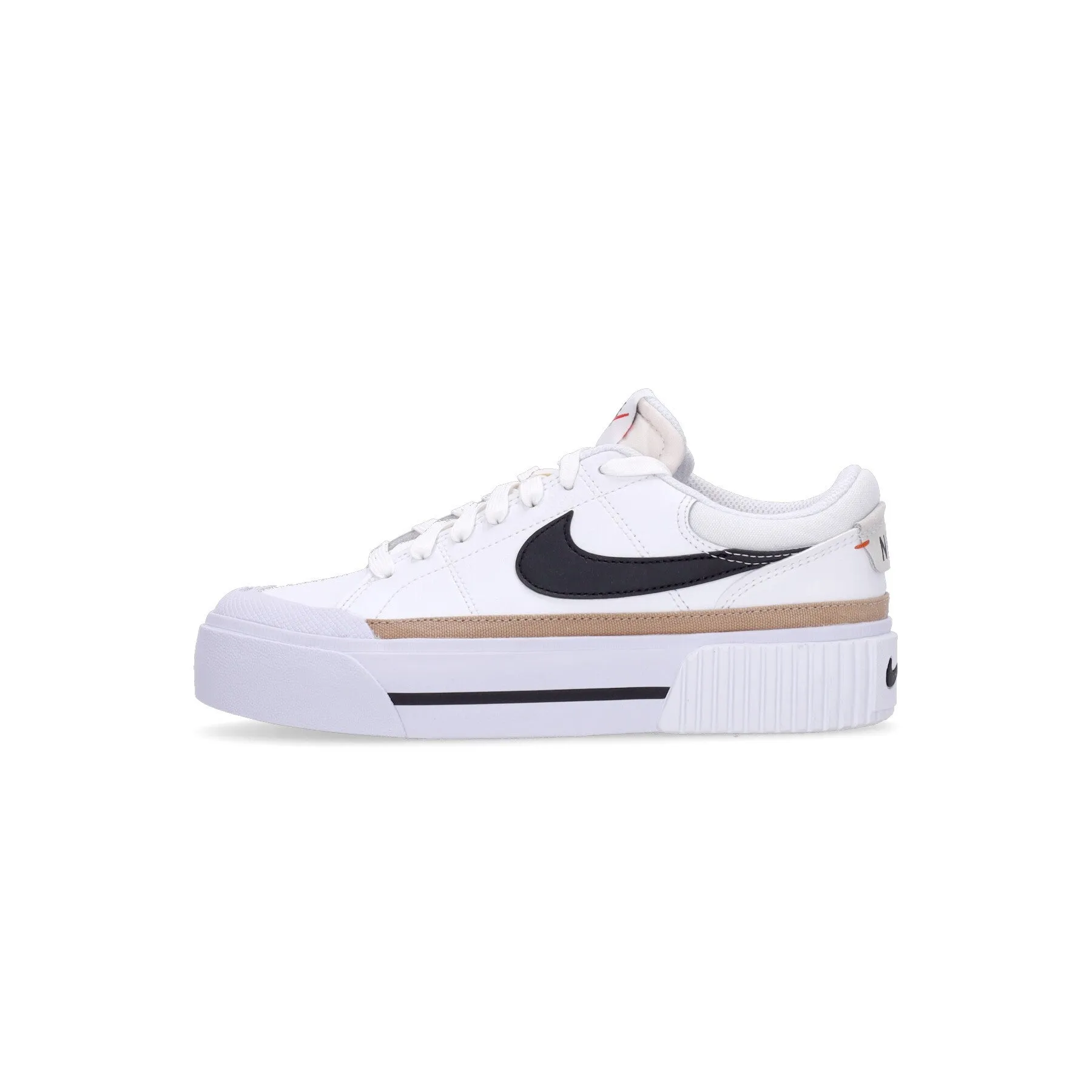 Scarpa Bassa Donna Wmns Court Legacy Lift White/black/hemp/team Orange