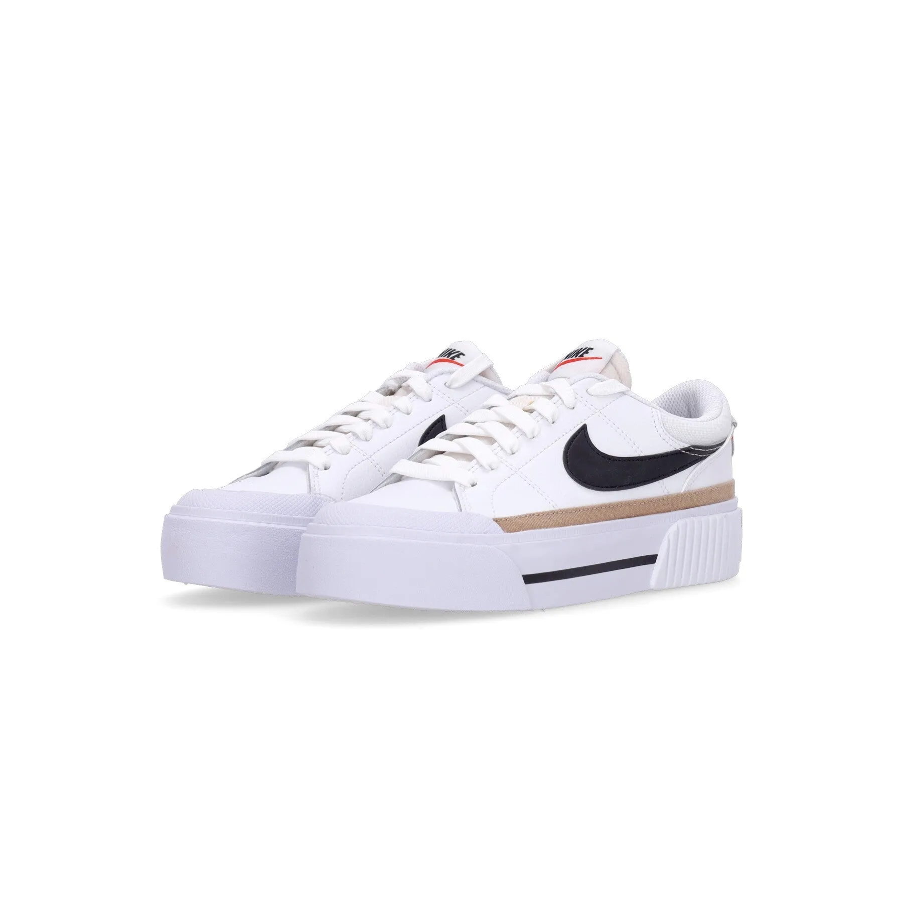 Scarpa Bassa Donna Wmns Court Legacy Lift White/black/hemp/team Orange