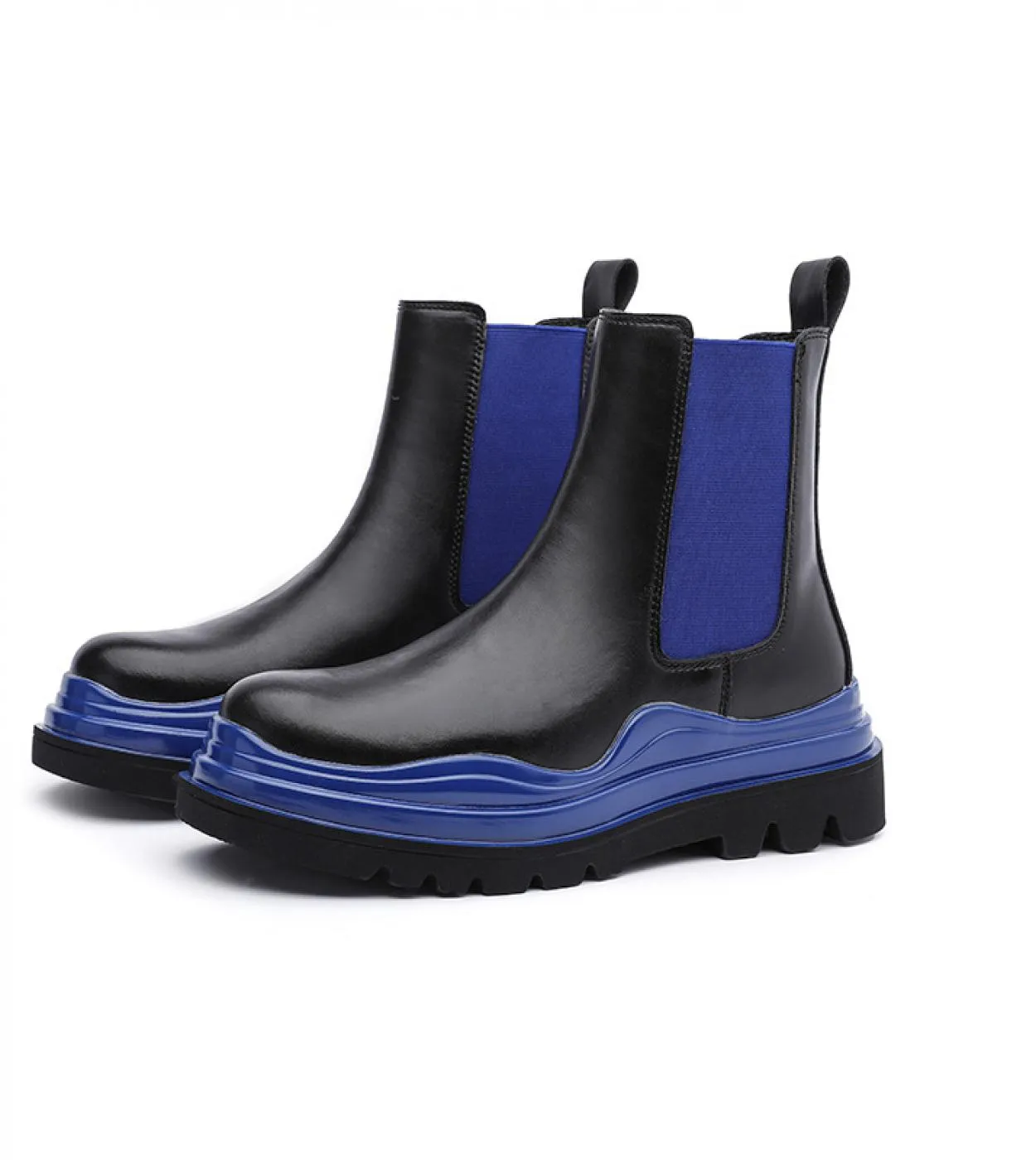 Scarpe antinfortunistiche blu Stivaletti Chelsea da uomo Stivaletti Chelsea da uomo blu