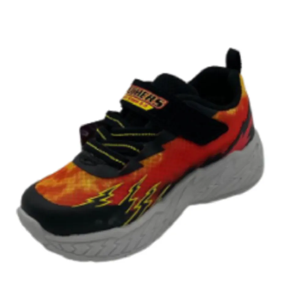 Scarpe da Bambino SKECHERS  art. 400150NBKRD  colore nero rosso sneakers luci