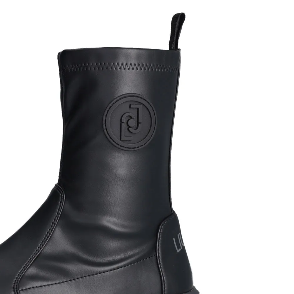 Scarpe Donna LIU JO Amazing 22 Stivaletti in Tessuto Stretch Nero