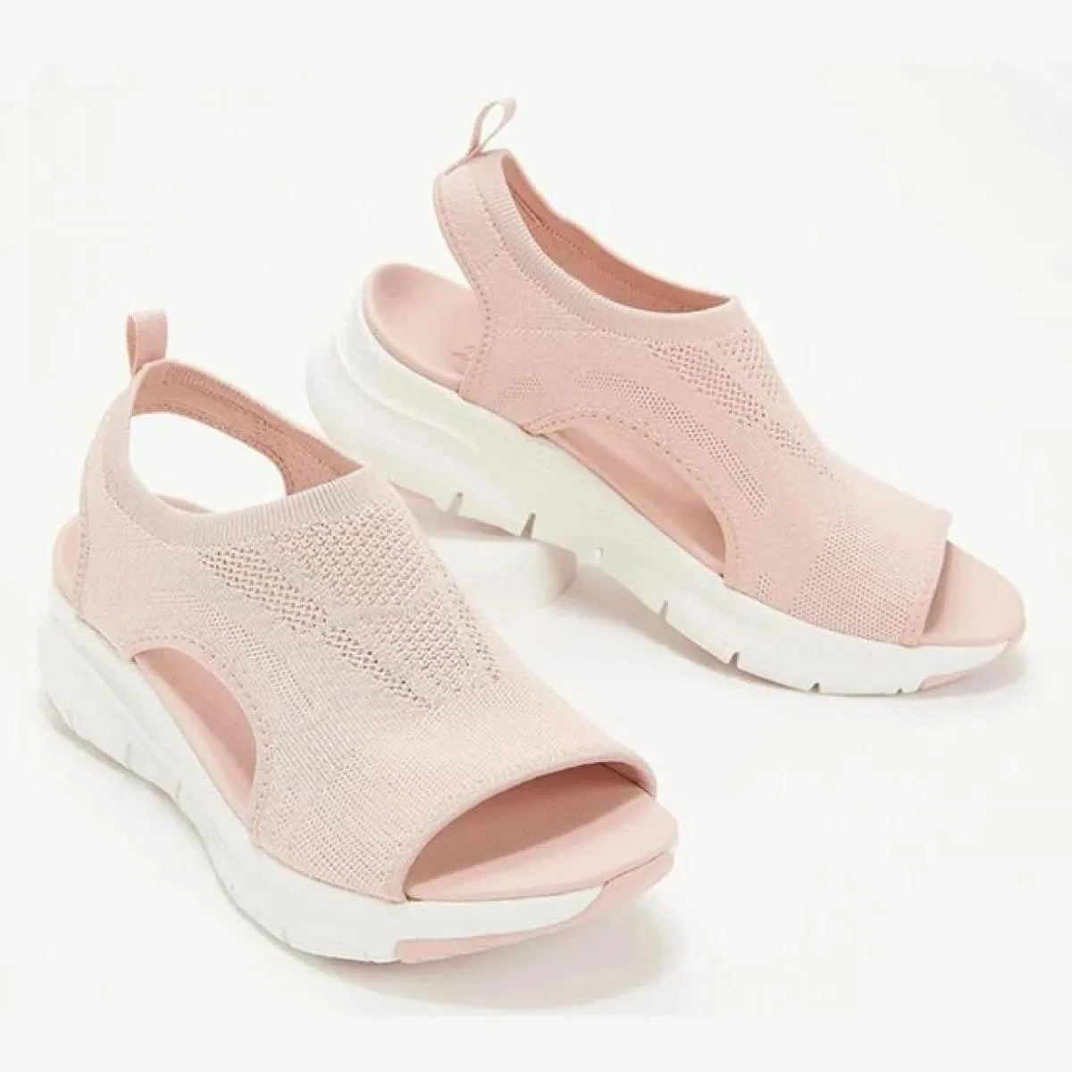 Scarpe estive da donna 2023 Sandali con plateau a forma di pesce in rete Sandali con zeppa open toe da donna Scarpe casual legge
