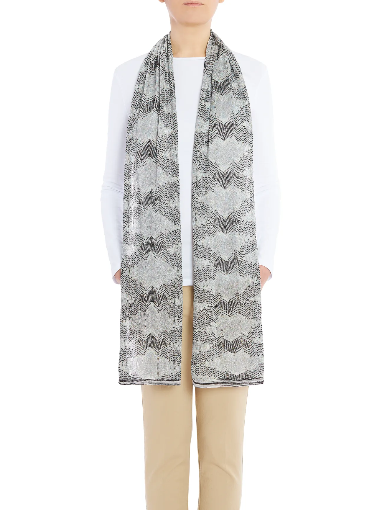 SCIARPA      LANA MISTA   SCI6WMD80900001 NERO GRIGIO 0003