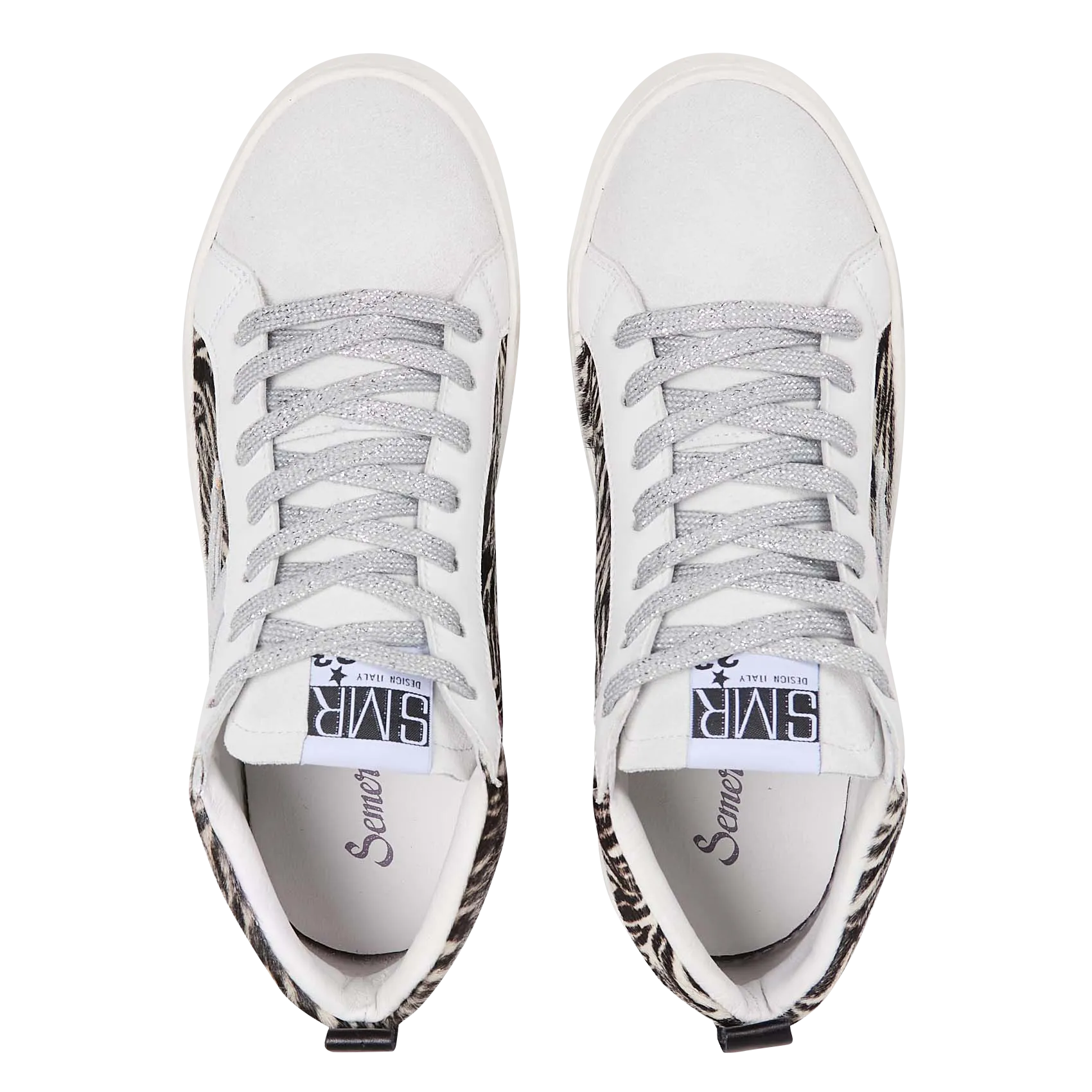  SEMERDJIAN - SMR   GIBRA - Sneakers a metà alte con motivi | Bianco