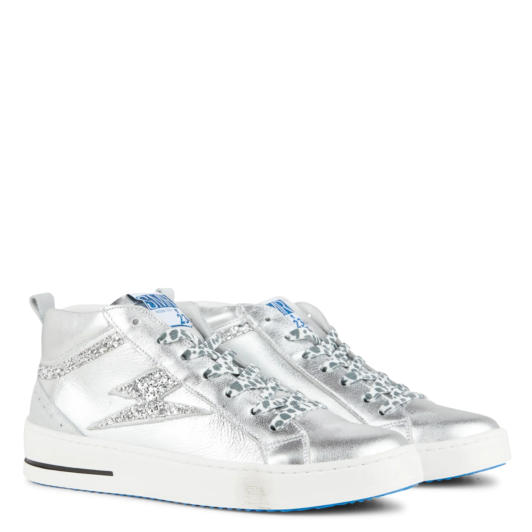  SEMERDJIAN - SMR   GIBRA - Sneakers mid-top con lacci | Argento 