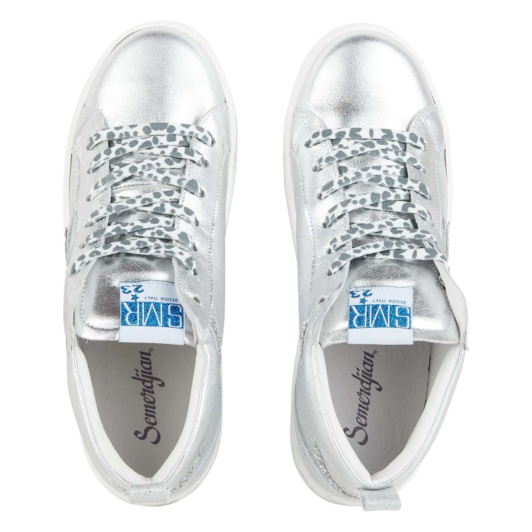  SEMERDJIAN - SMR   GIBRA - Sneakers mid-top con lacci | Argento 