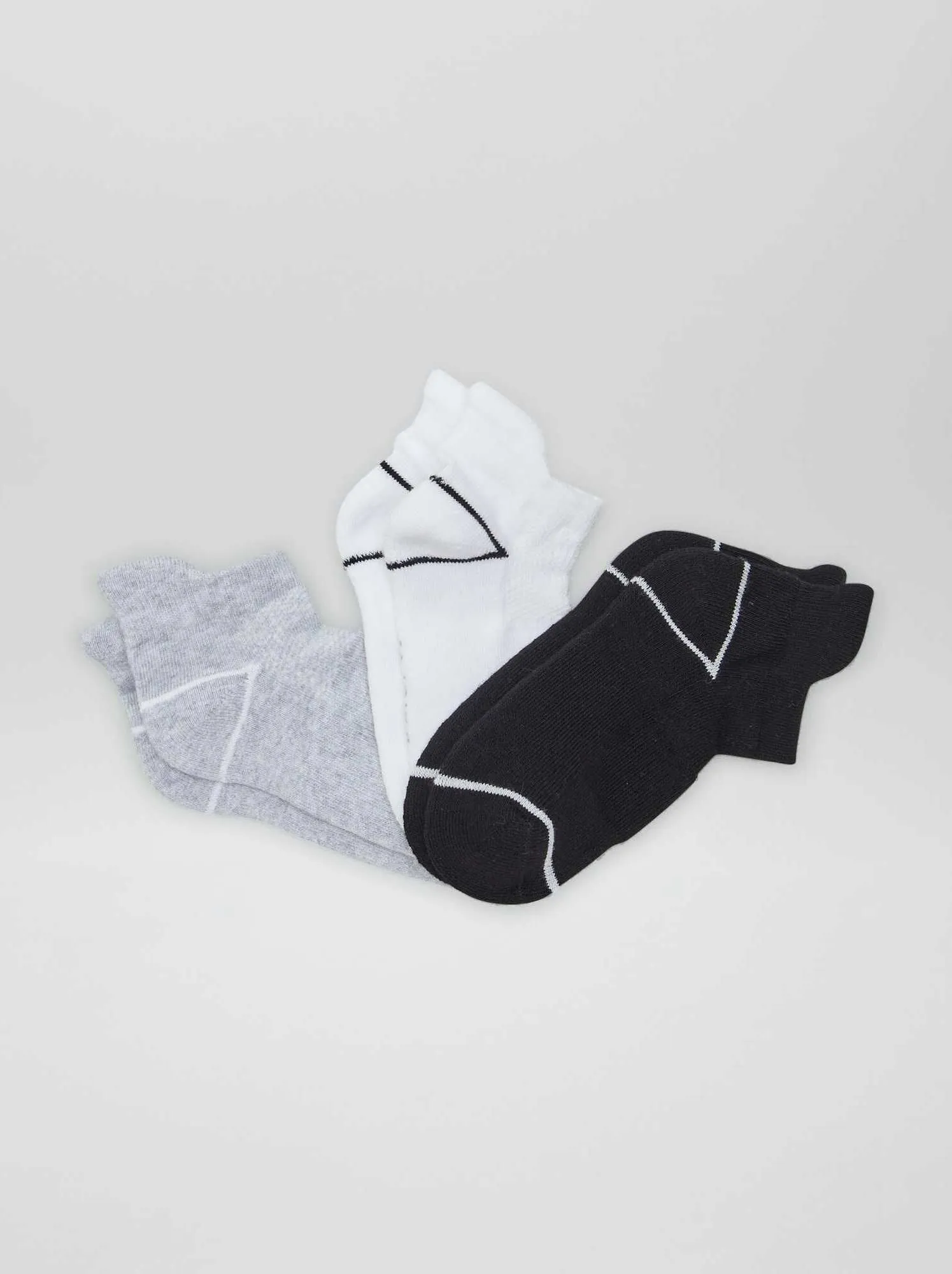 Set di 3 fantasmini sportivi - NERO