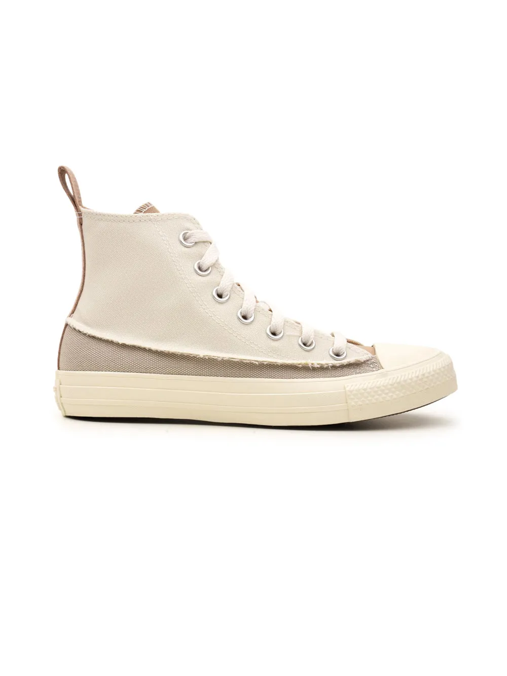 Sneakers Alte CONVERSE Donna CHUCK TAYLOR ALL STAR CRAFTED CANVAS Bianco