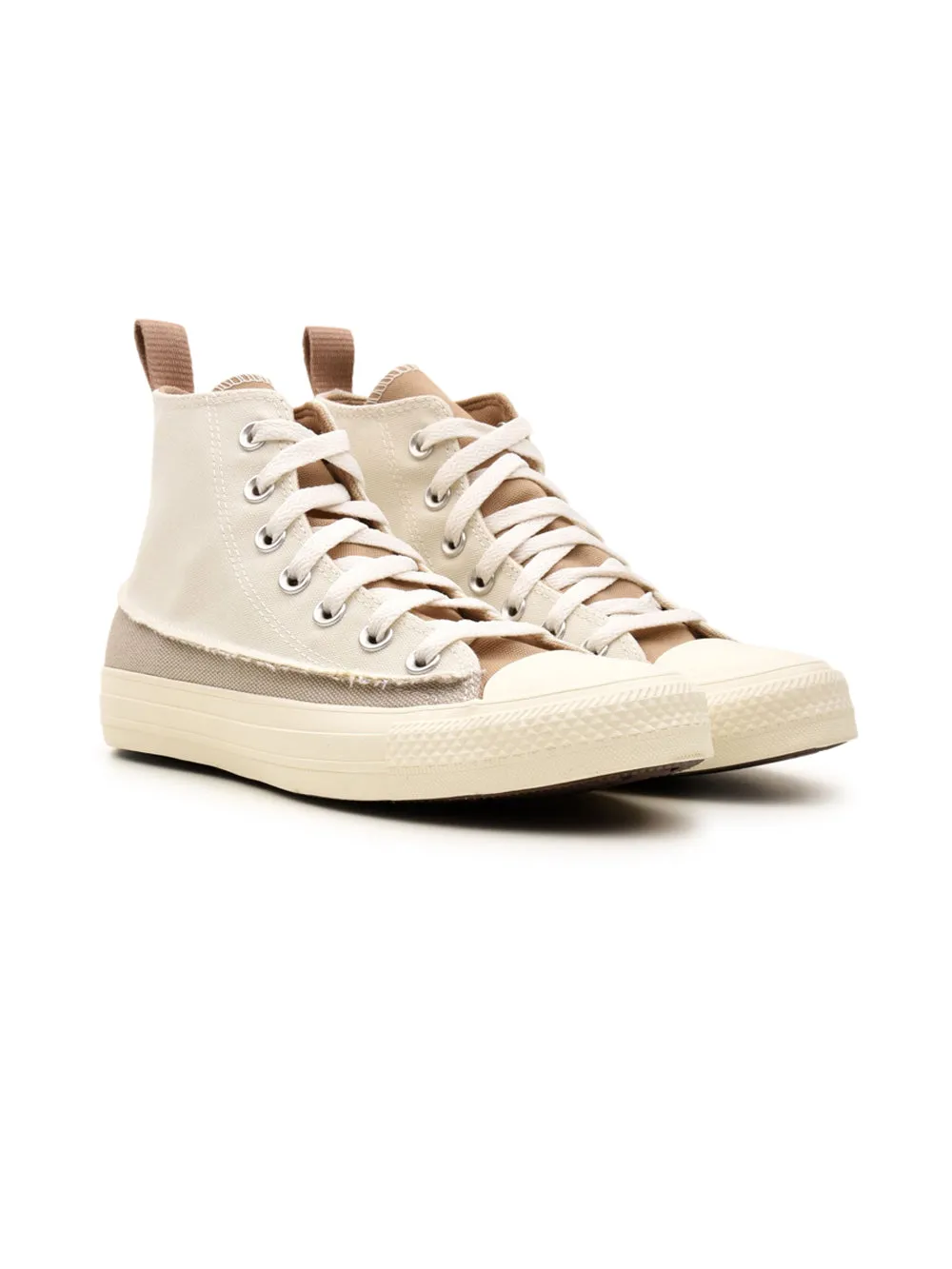 Sneakers Alte CONVERSE Donna CHUCK TAYLOR ALL STAR CRAFTED CANVAS Bianco