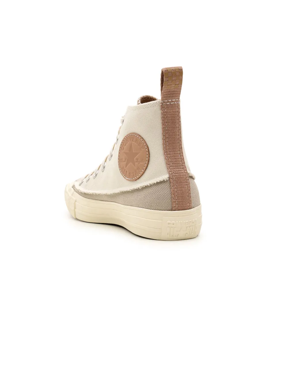 Sneakers Alte CONVERSE Donna CHUCK TAYLOR ALL STAR CRAFTED CANVAS Bianco