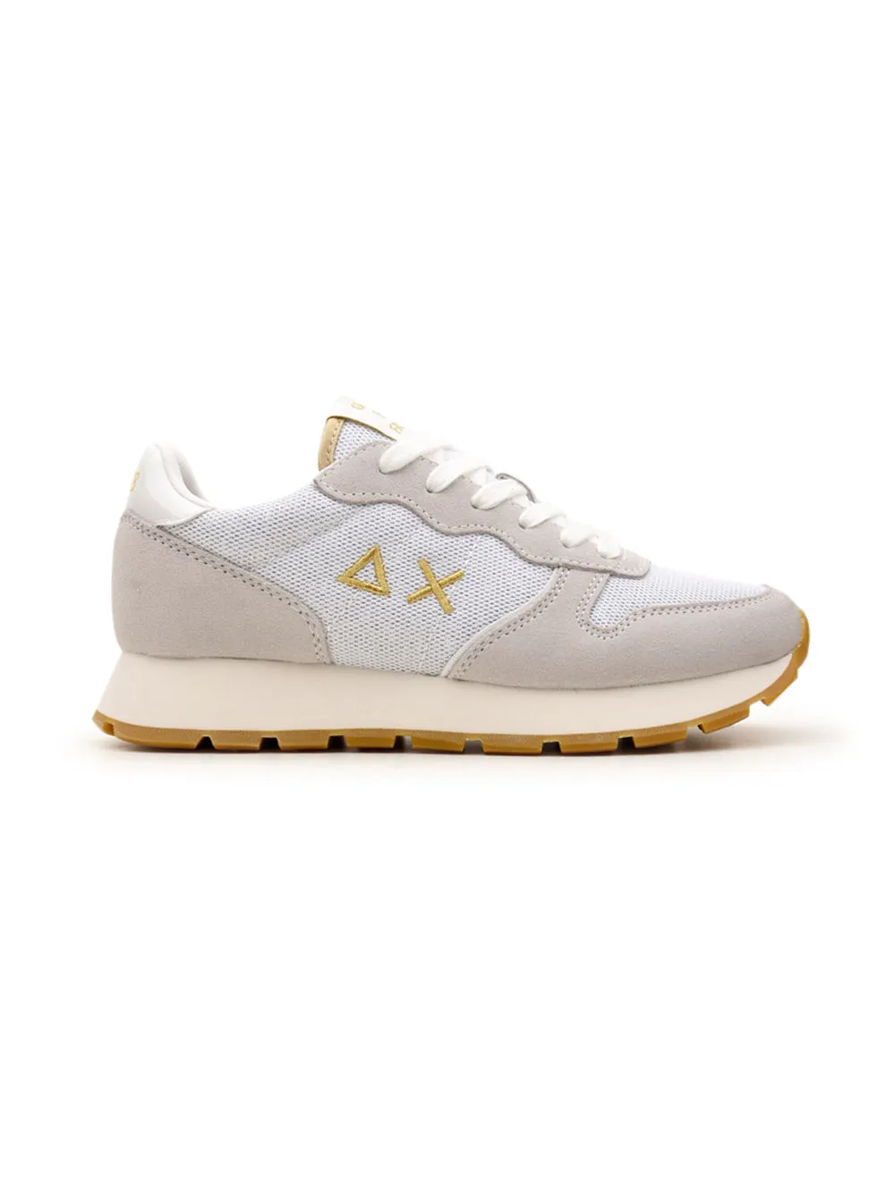 Sneakers Basse SUN68 Donna BZ34203 ALLY GLITTER TEXTILE Bianco