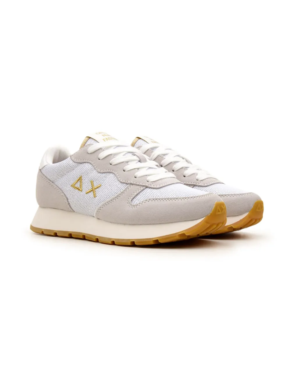 Sneakers Basse SUN68 Donna BZ34203 ALLY GLITTER TEXTILE Bianco
