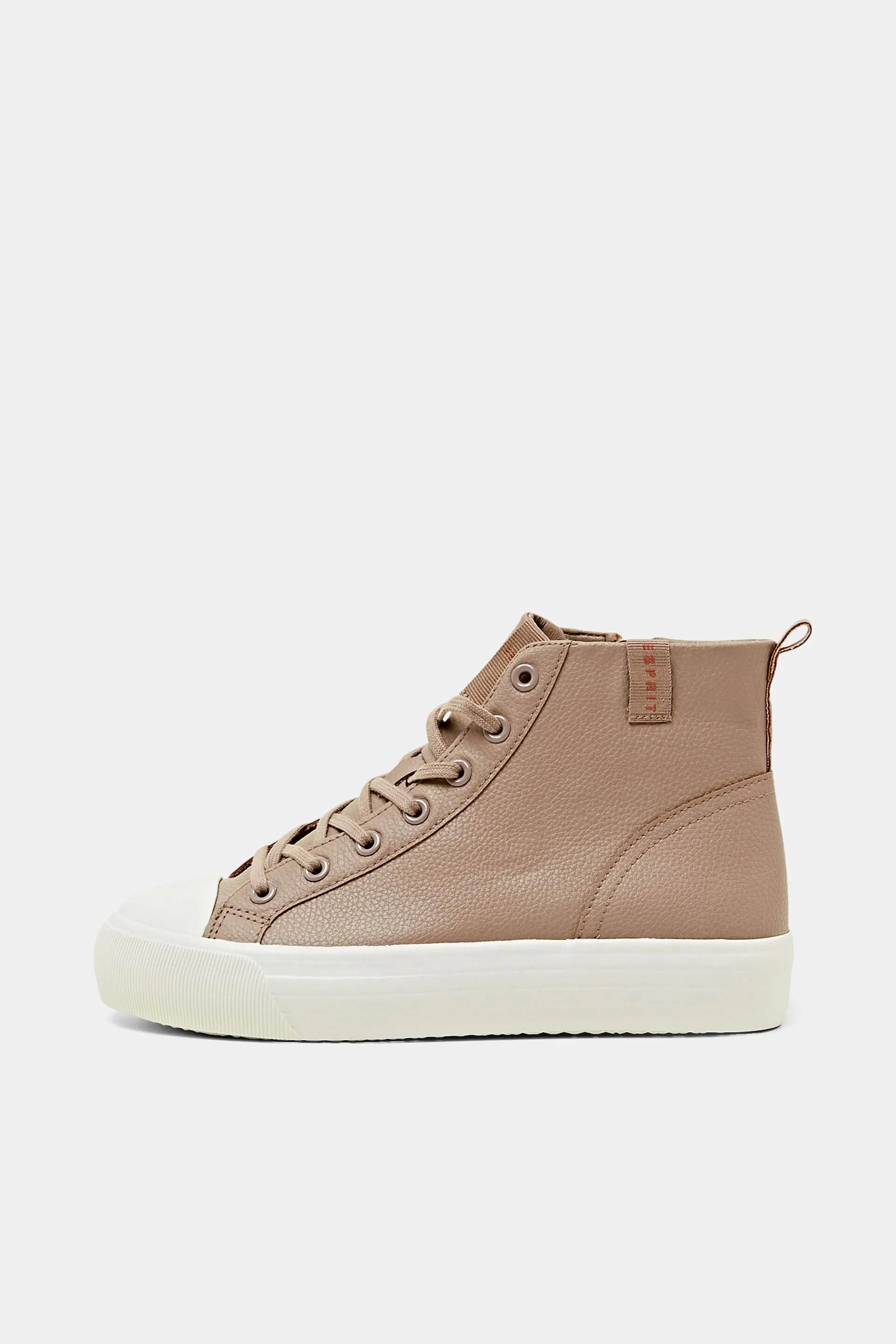 Sneakers con plateau in similpelle