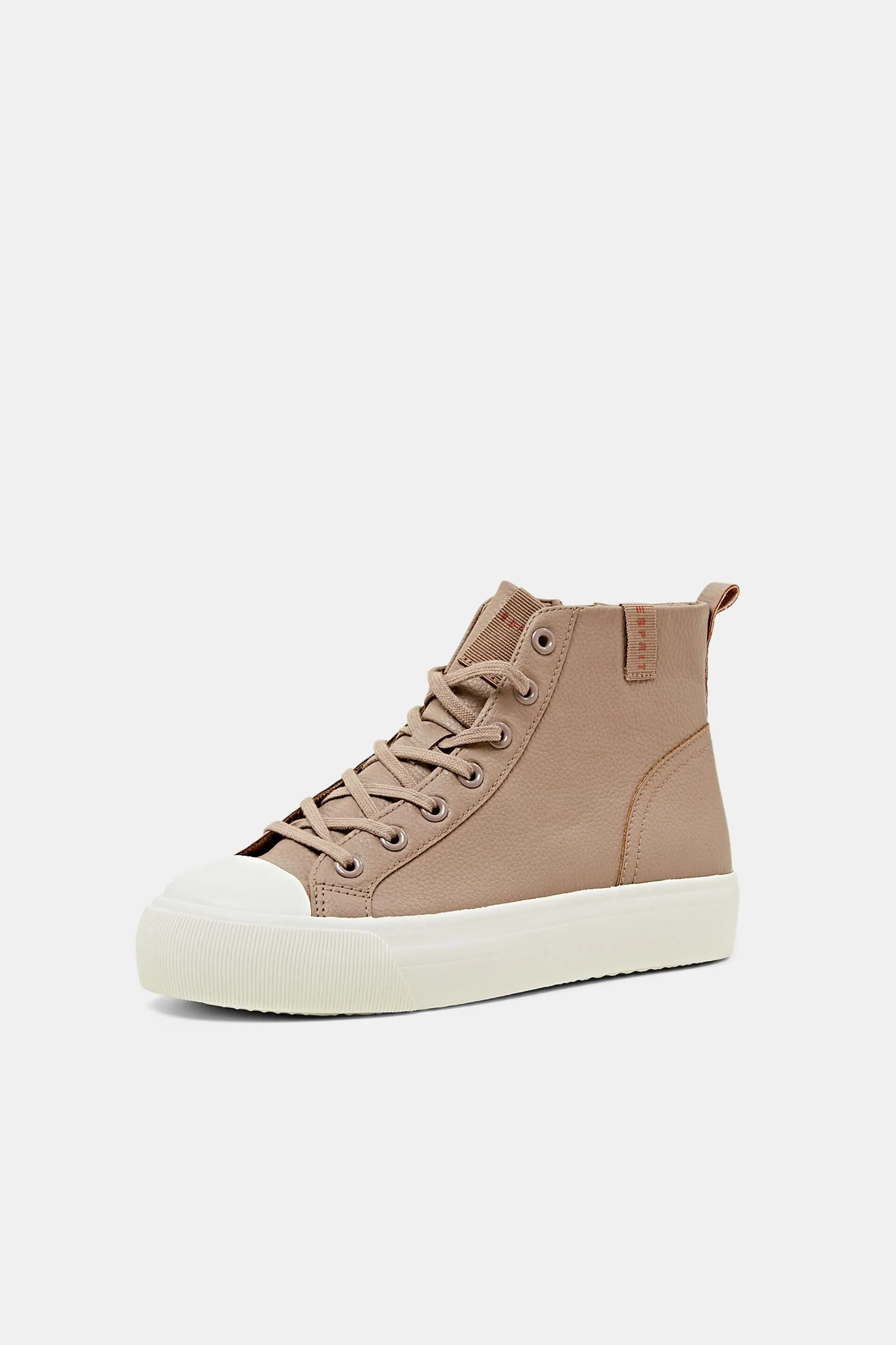 Sneakers con plateau in similpelle