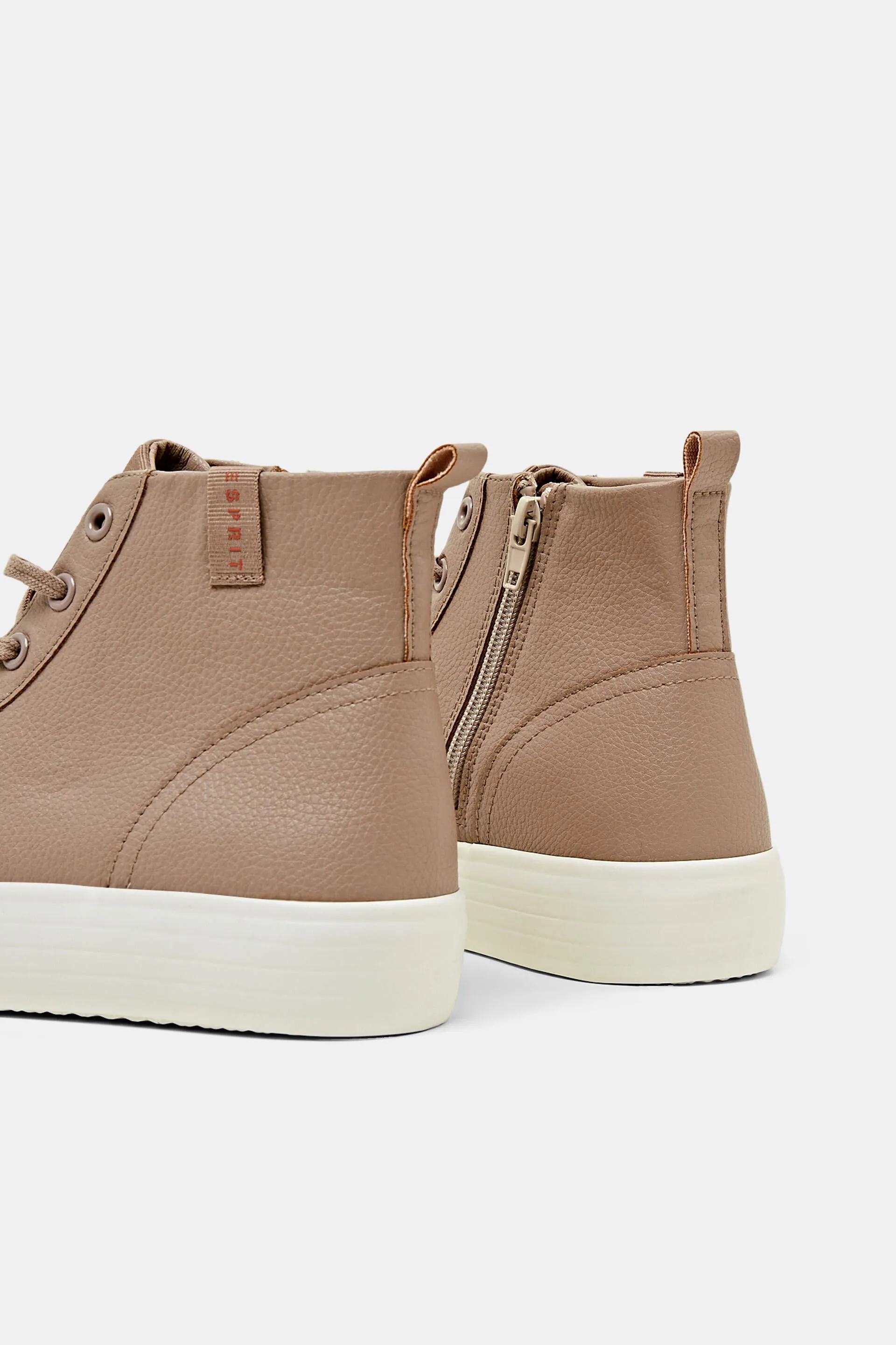Sneakers con plateau in similpelle