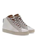 Sneakers Crime London HIGH TOP ESSENTIAL in pelle bianco e blu