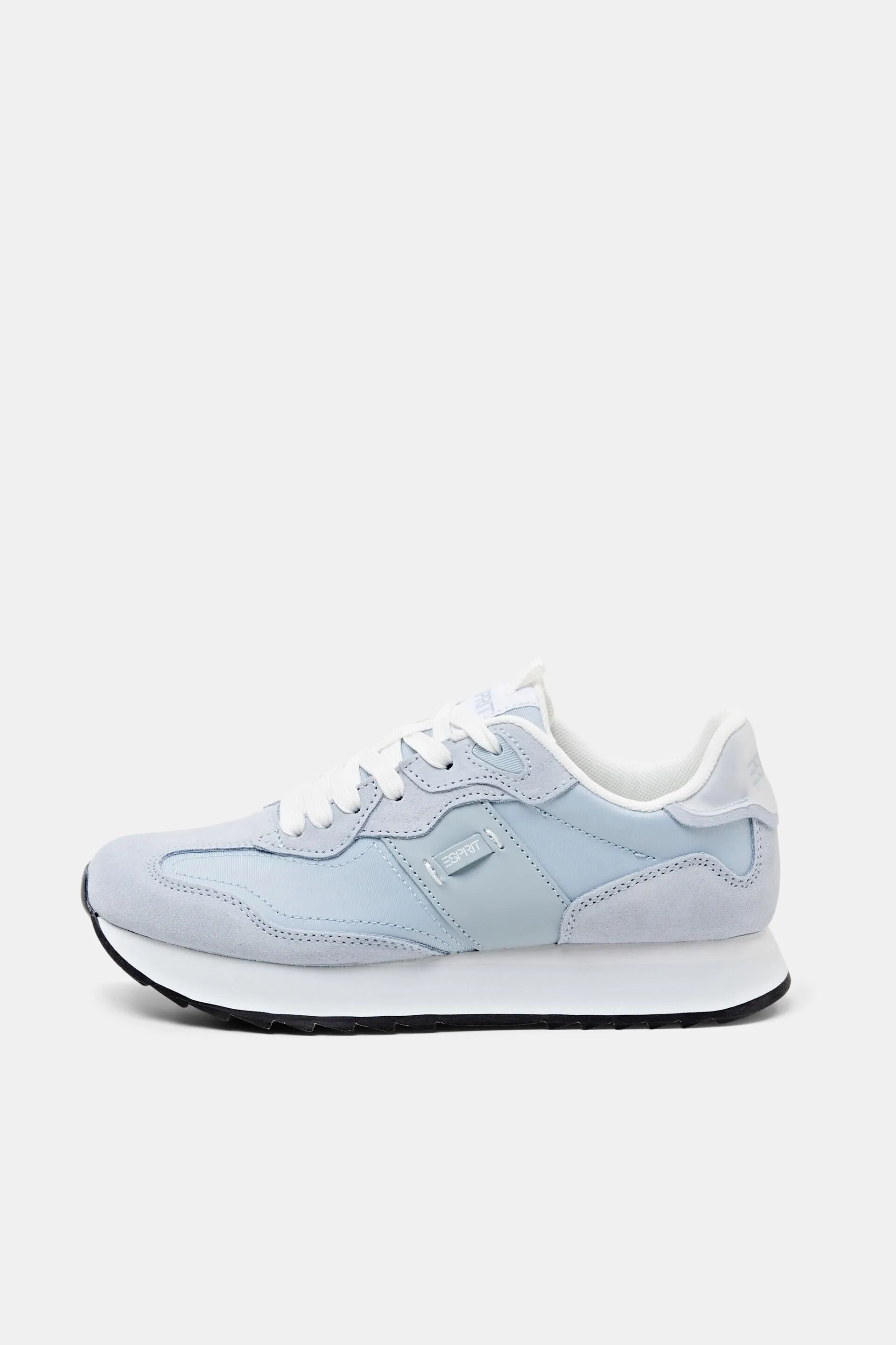 Sneakers in pelle con plateau